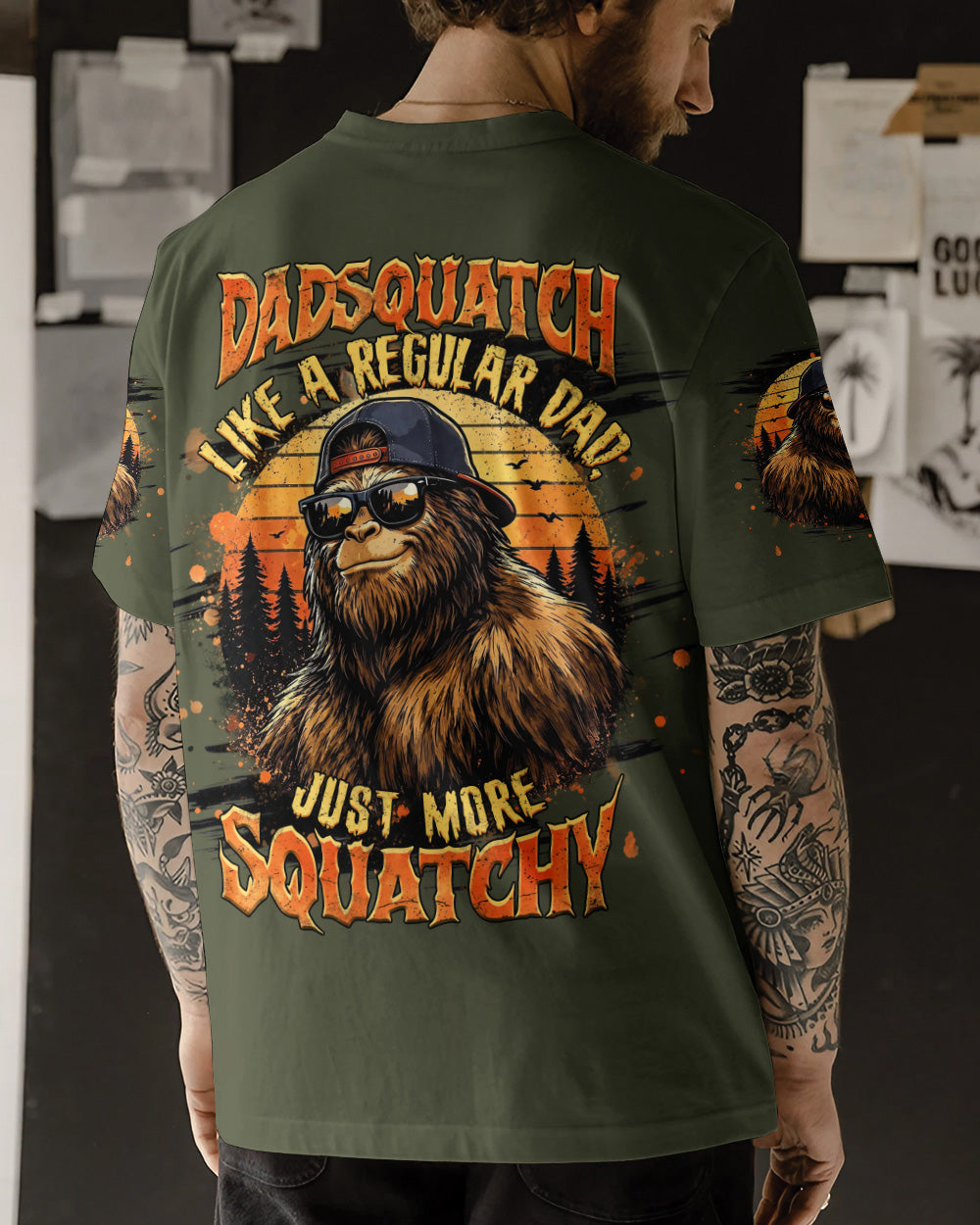 DADSQUATCH BIGFOOT ALL OVER PRINT - TLHG2905262
