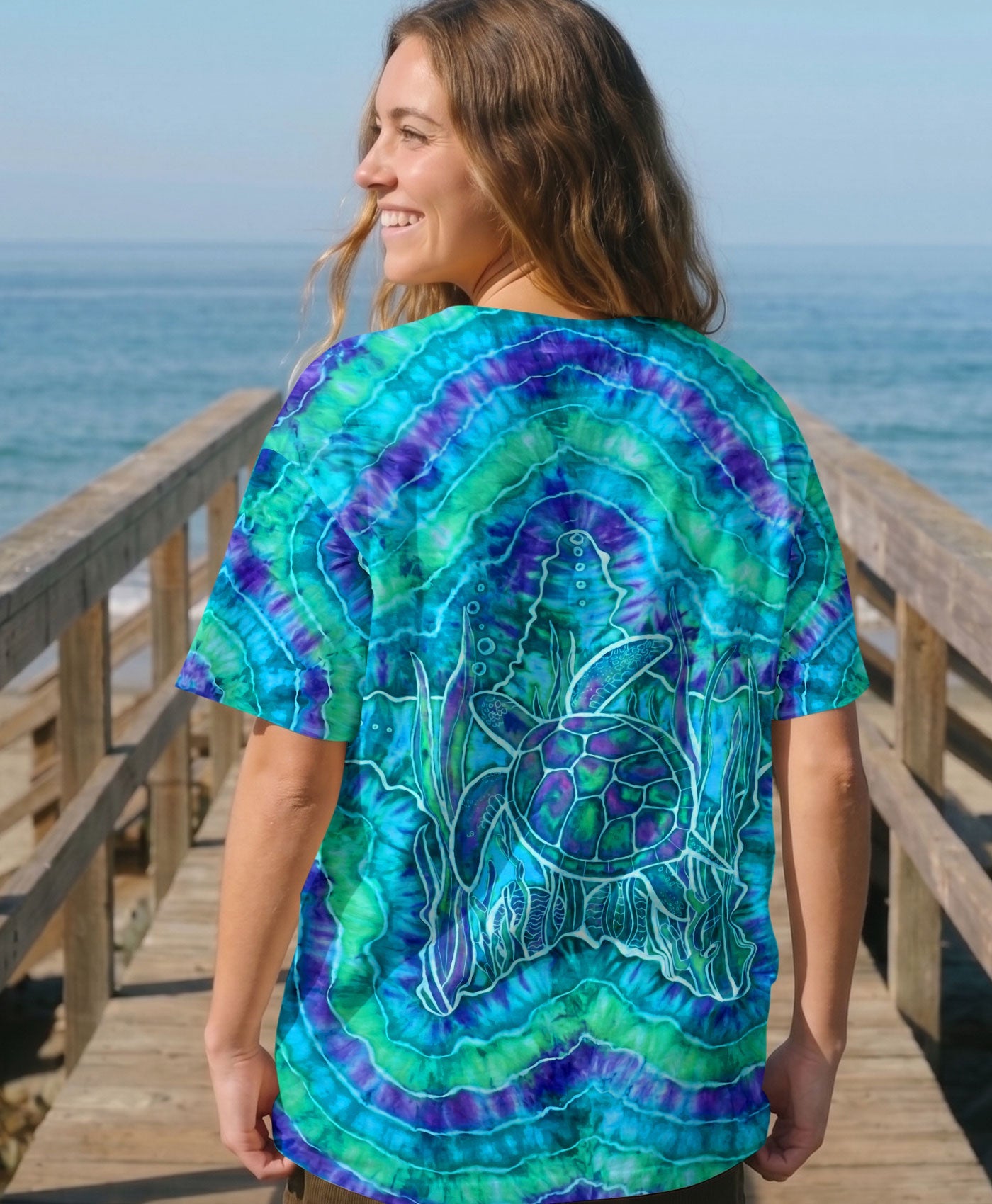 STARFISH TURTLE SWIRL ALL OVER PRINT - TLHN0307261