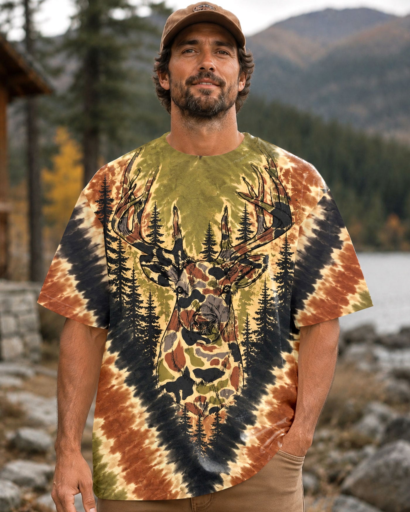 DEER HUNTING CAMOUFLAGE V PATTERN ALL OVER PRINT  - TLHN0607262