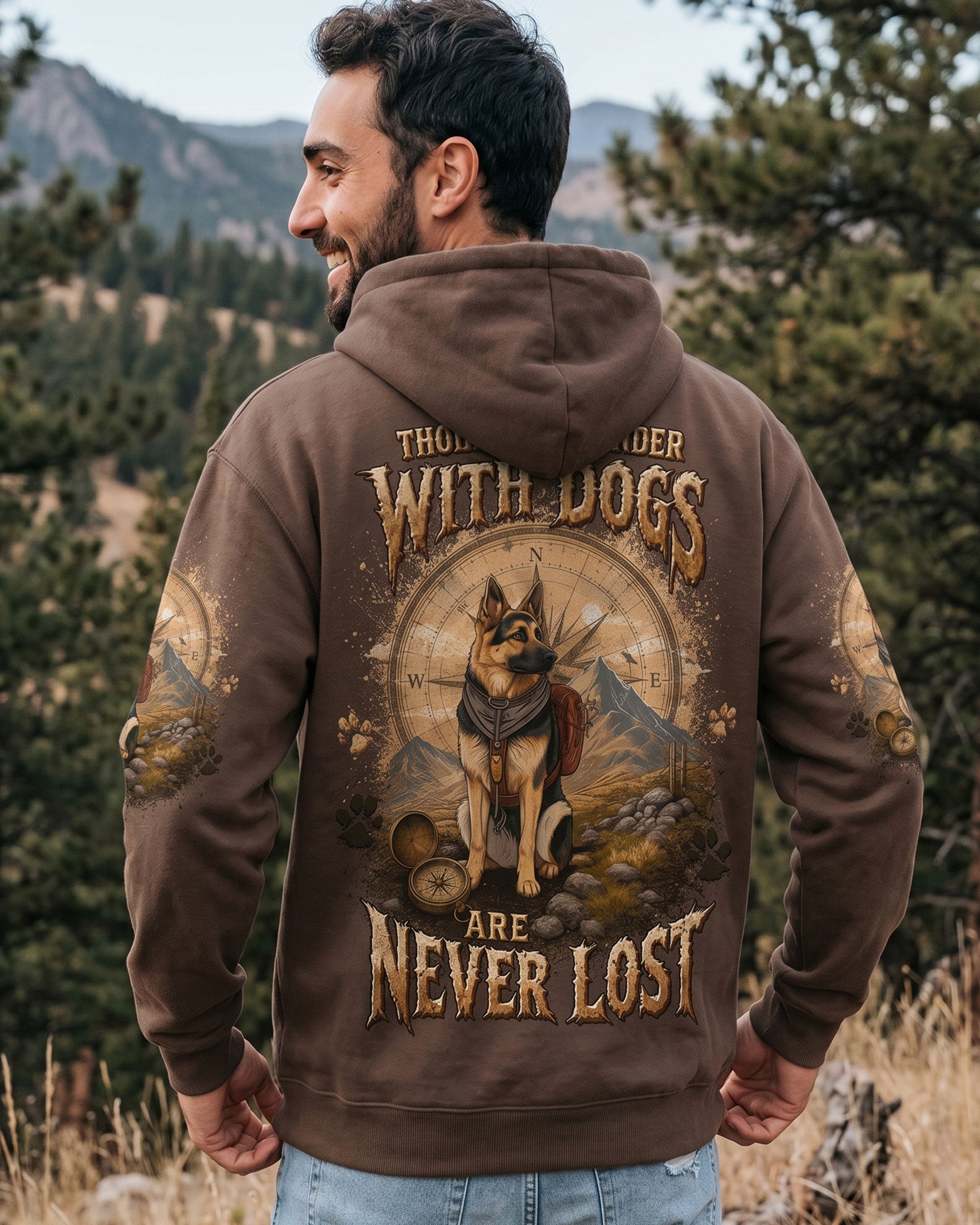 THOSE WHO WANDER WITH DOGS GERMAN SHEPHERD DOG ALL OVER PRINT - TLTW0506261