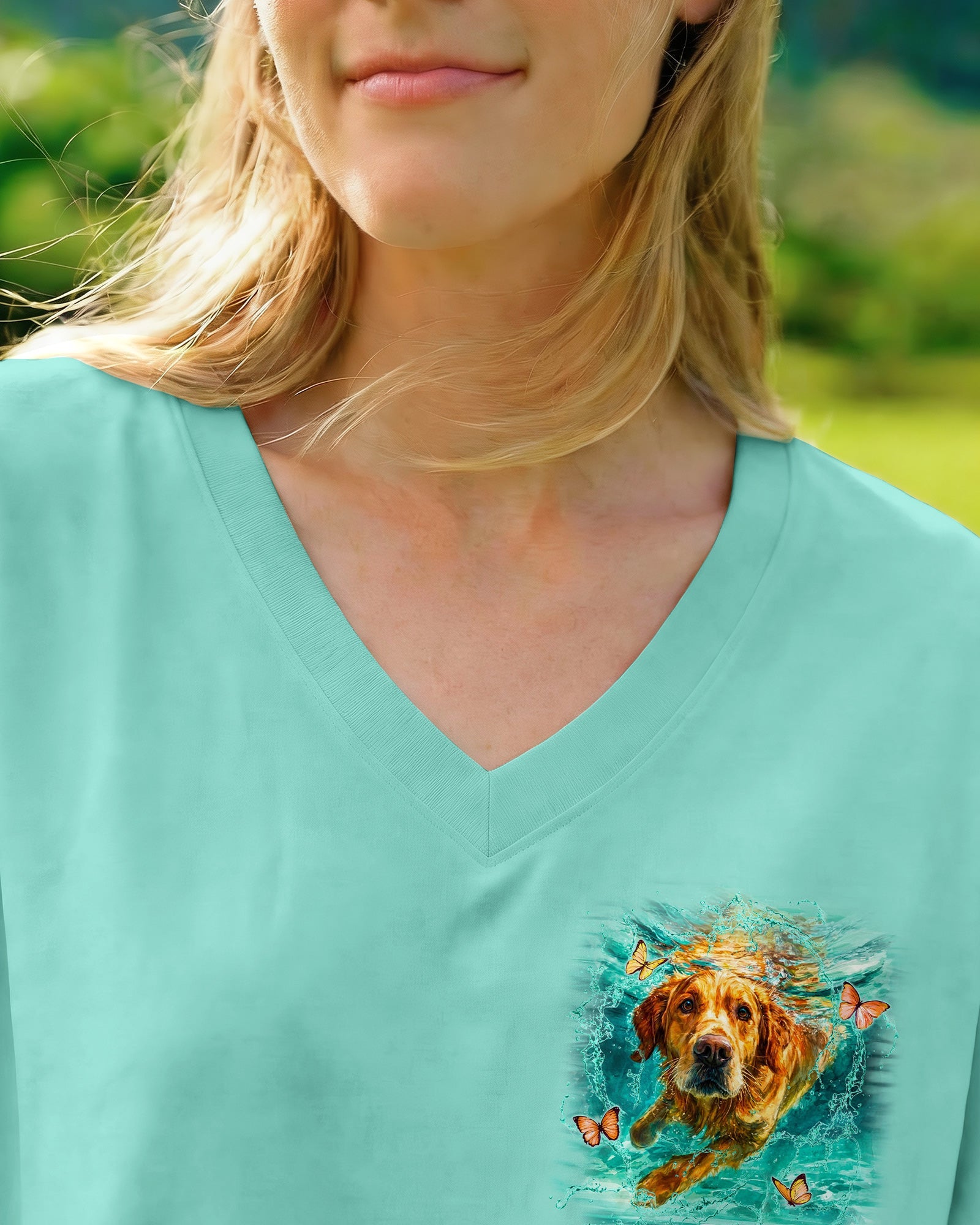 MEET ME AT THE LAKE GOLDEN RETRIEVER DOG ALL OVER PRINT - TYLN225262