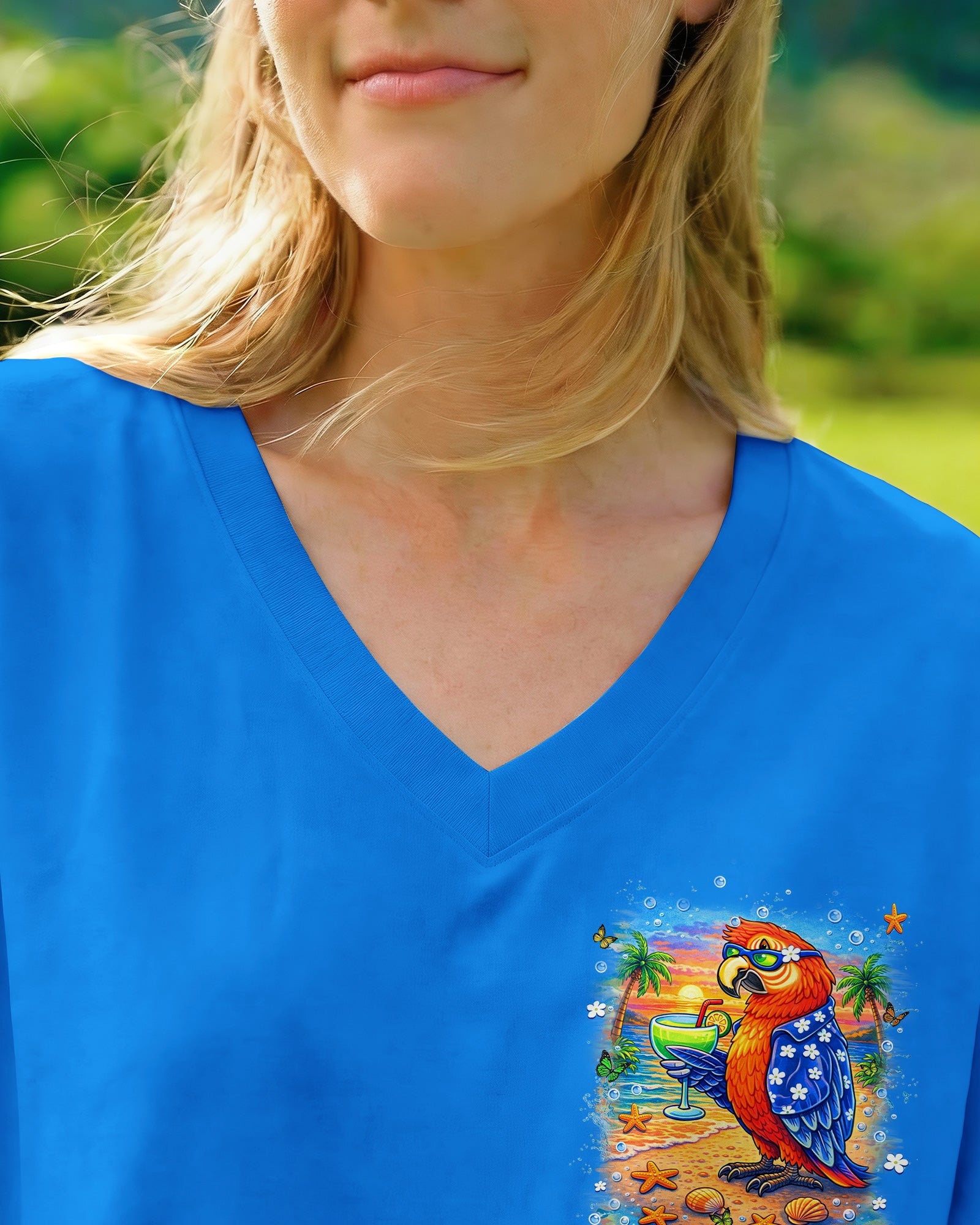 POLLY WANTS A COCKTAIL PARROT ALL OVER PRINT  - TLHN1504261