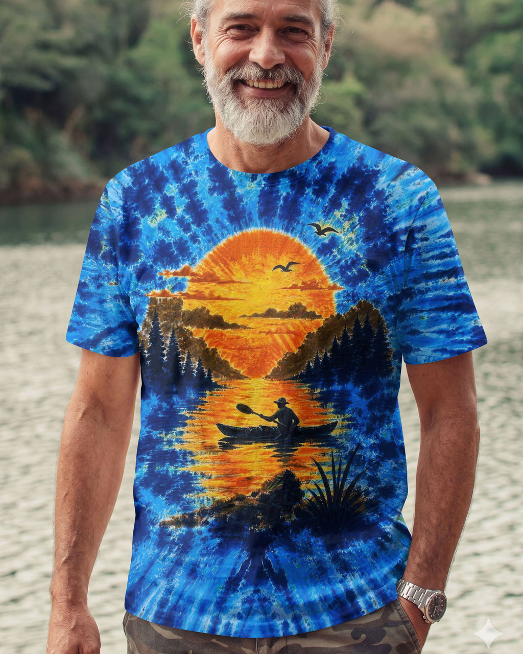 LAKE DAY SUNSET KAYAK ALL OVER PRINT - TLTW1505262