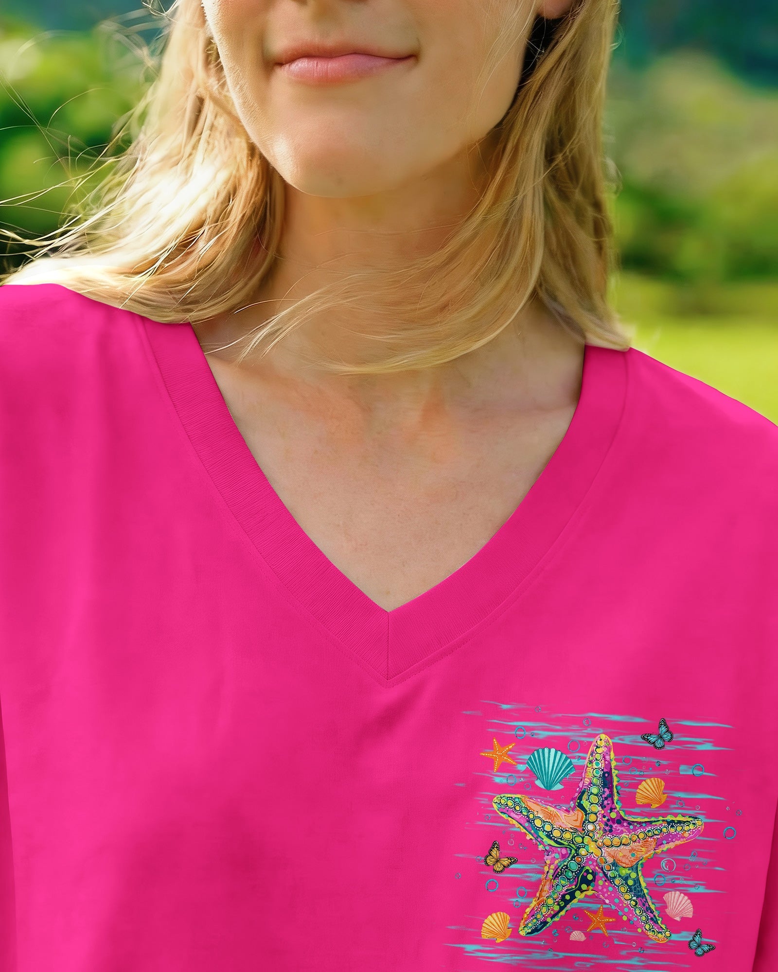SALTY KISSES AND STARFISH WISHES ALL OVER PRINT - TLHN1307261