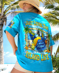 JUST LIVING THE ISLAND LIFE PARROT ALL OVER PRINT  - TLNT1205262