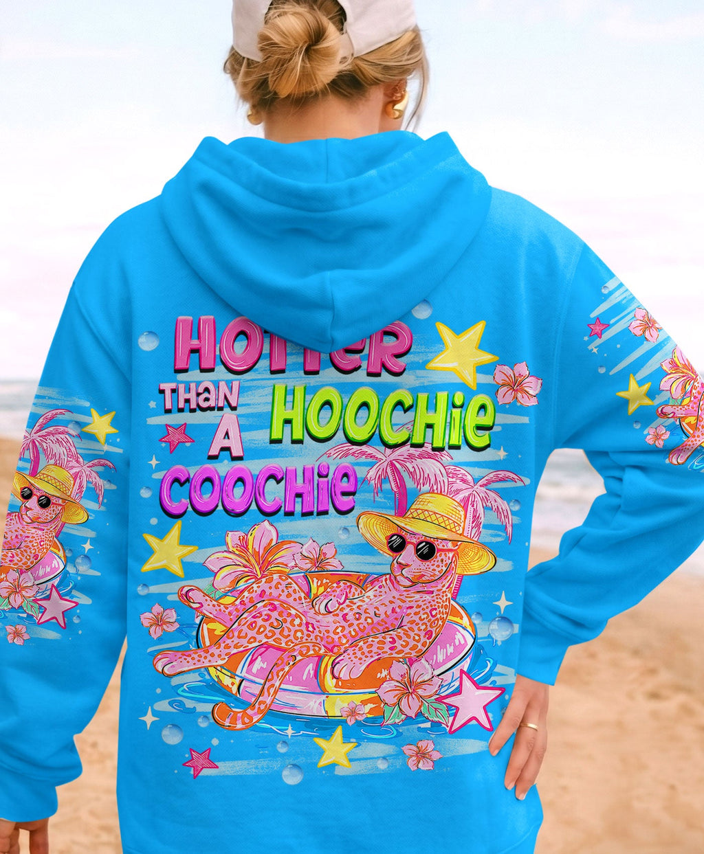 HOTTER THAN A HOOCHIE COOCHIE LEOPARD ALL OVER PRINT  - TLHN2406262