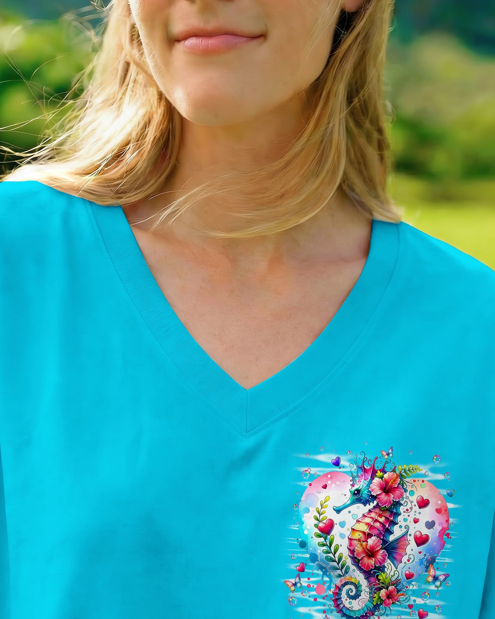 SALTWATER HEALS EVERYTHING SEAHORSE ALL OVER PRINT - TYLN1505262