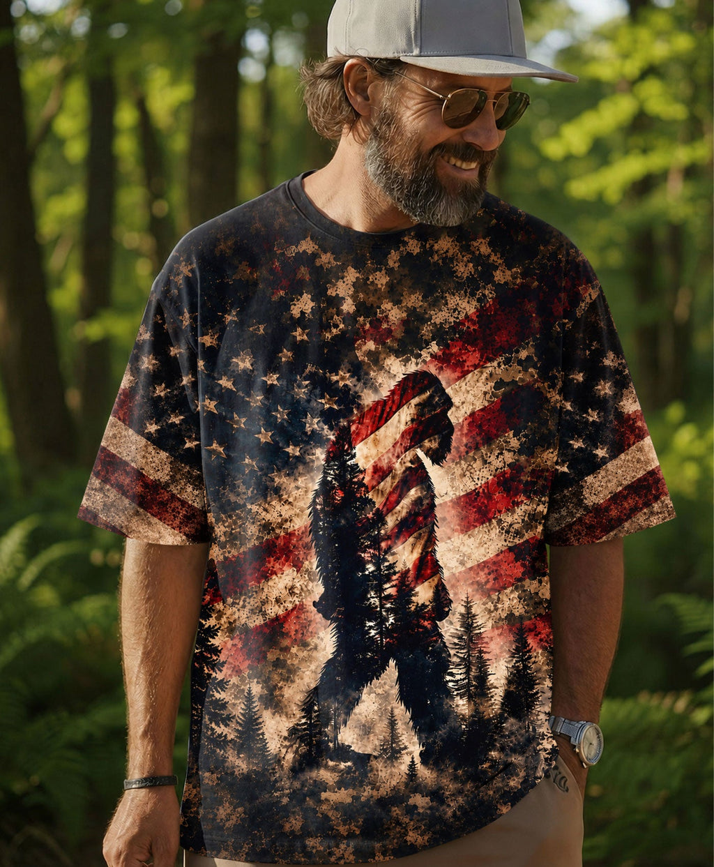 NOT ALL WHO WANDER ARE LOST BIGFOOT ALL OVER PRINT - TLHN2705262