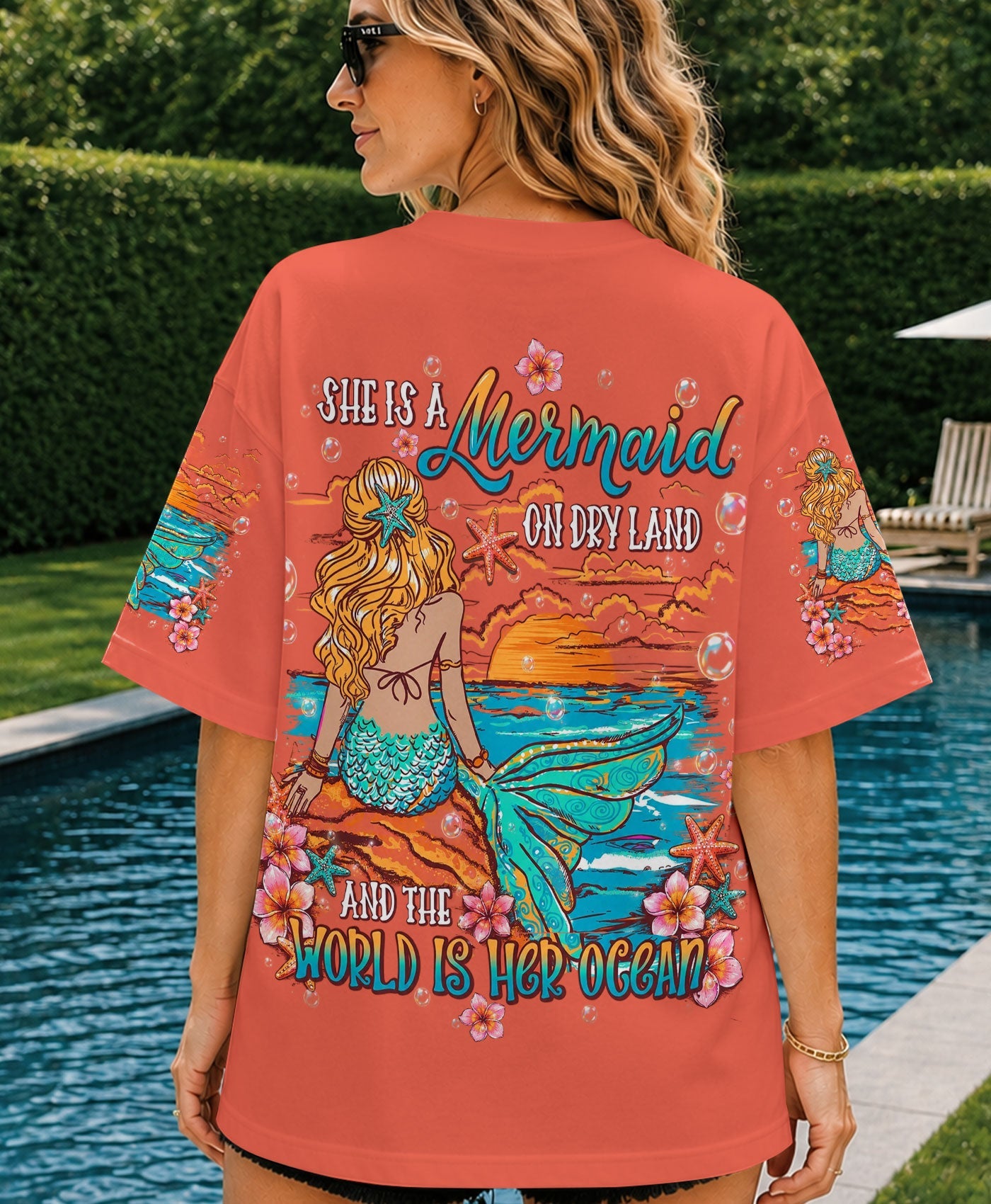 SHE IS A MERMAID ALL OVER PRINT  - TLHN2905262