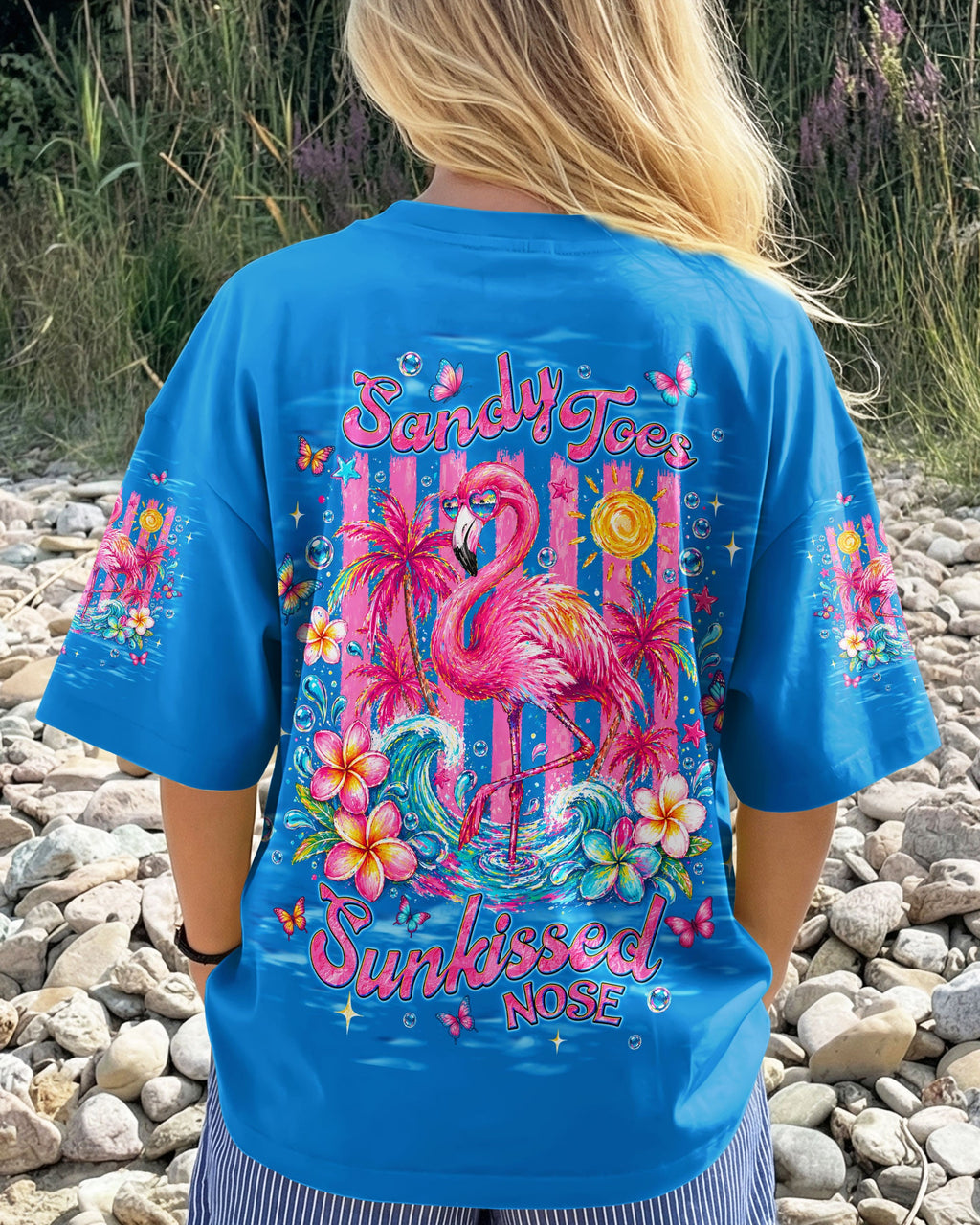 SANDY TOES SUNKISSED NOSE FLAMINGO  ALL OVER PRINT - TLNT0405263