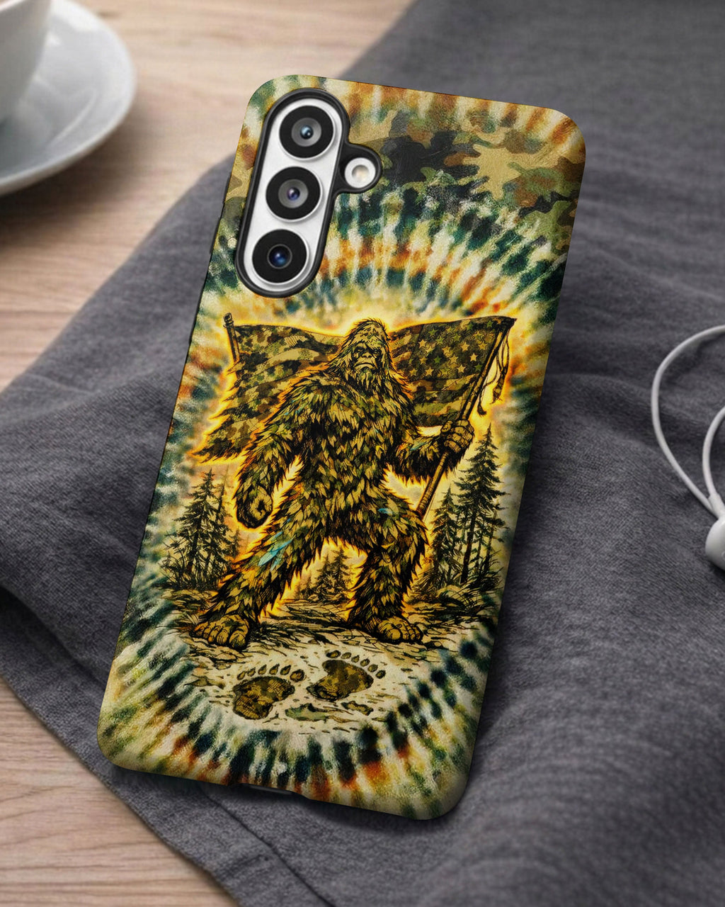 BIGFOOT WITH FLAG CAMOUFLAGE  PHONE CASE  - TLTW0705262