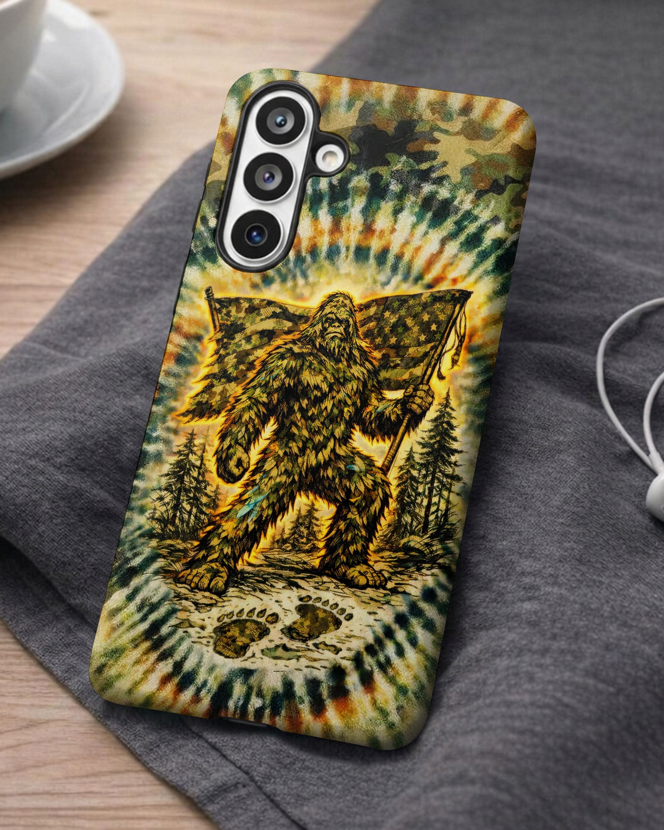 BIGFOOT WITH FLAG CAMOUFLAGE  PHONE CASE  - TLTW0705262