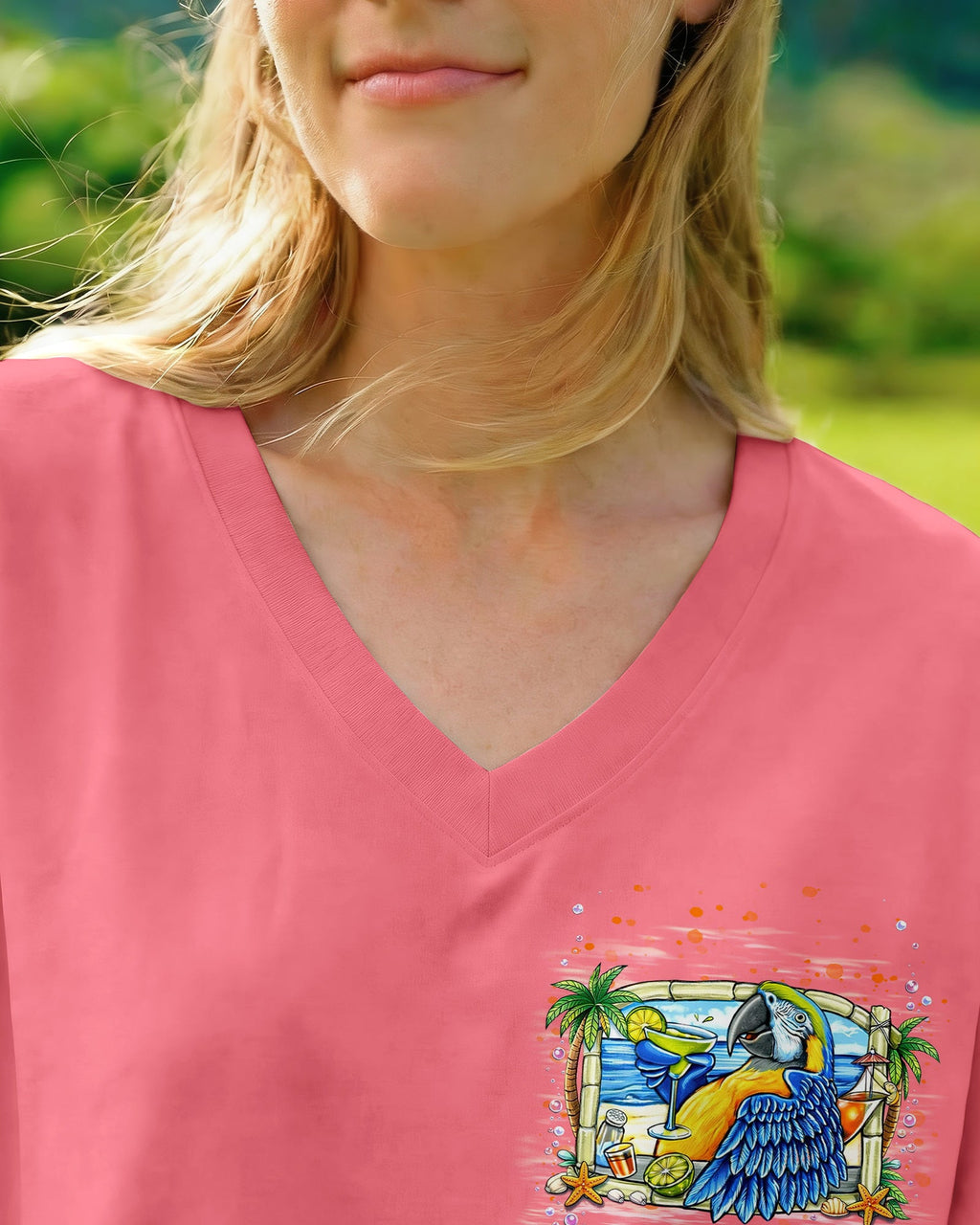 POLLY WANTS A COCKTAIL PARROT ALL OVER PRINT  - TLNT1404262