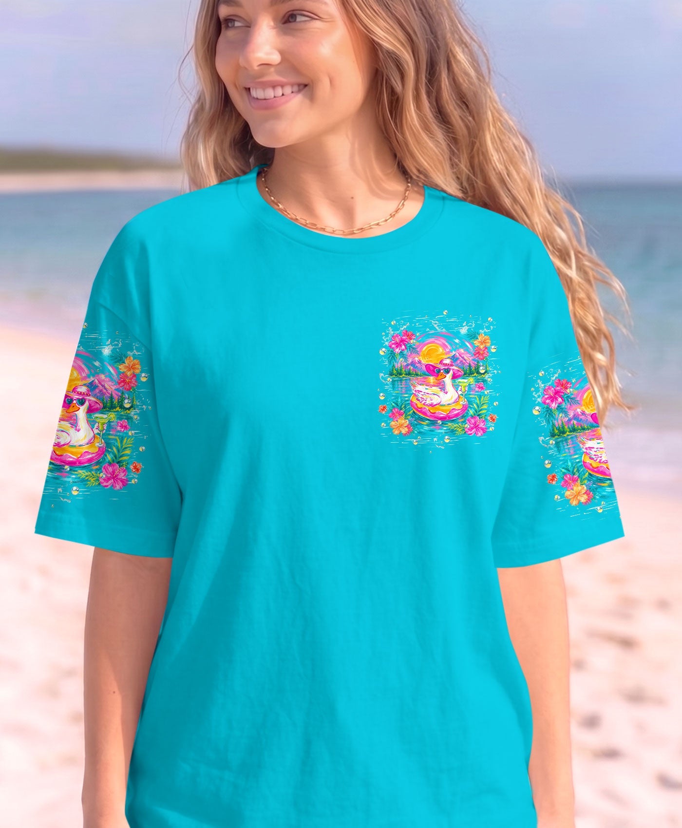 LIVING ON LAKE TIME GOOSE ALL OVER PRINT   - TLHN2205263