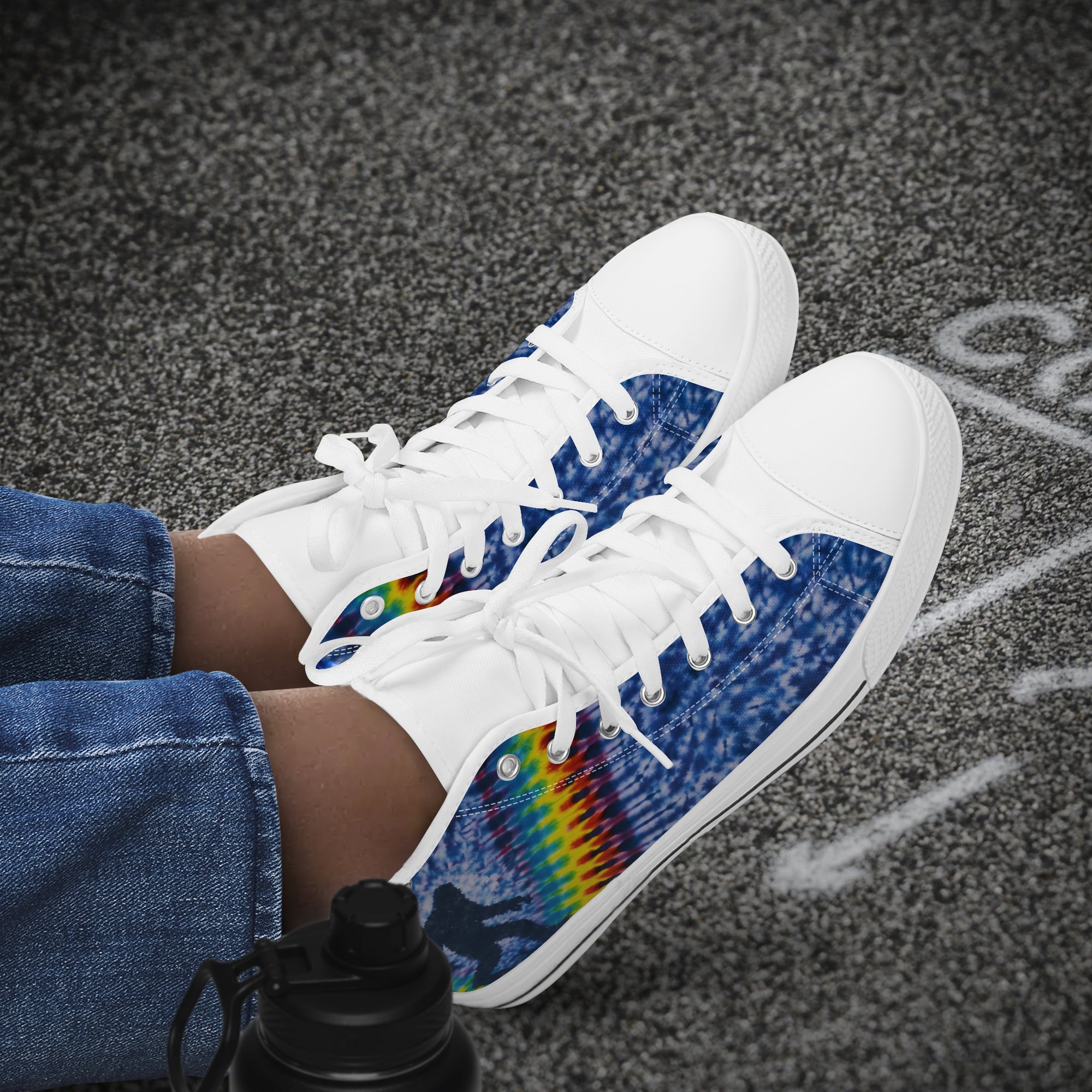 BIGFOOT V COLORFUL PATTERN HIGH TOP CANVAS SHOES   - TLNO1505262
