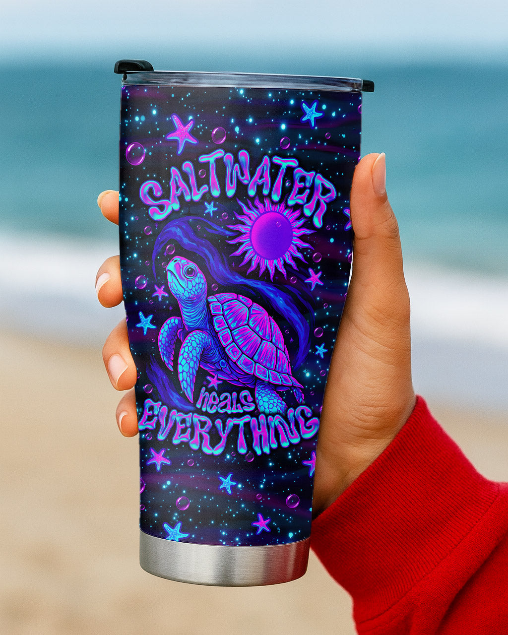 SALTWATER HEALS EVERYTHING TURTLE TUMBLER   - TLNO1304261