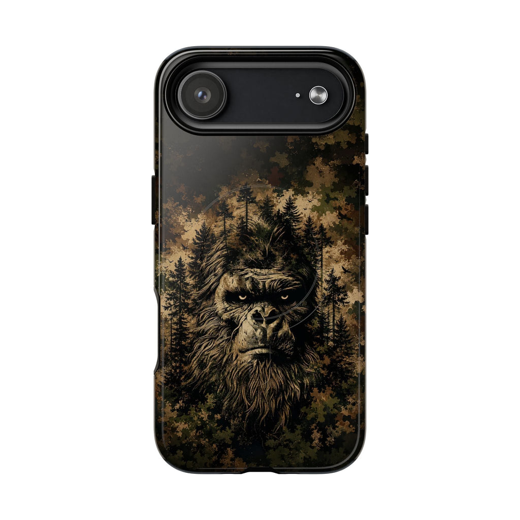 BIGFOOT IN THE FOREST CAMOUFLAGE MAGNETIC PHONE CASE  - TLNT2105264