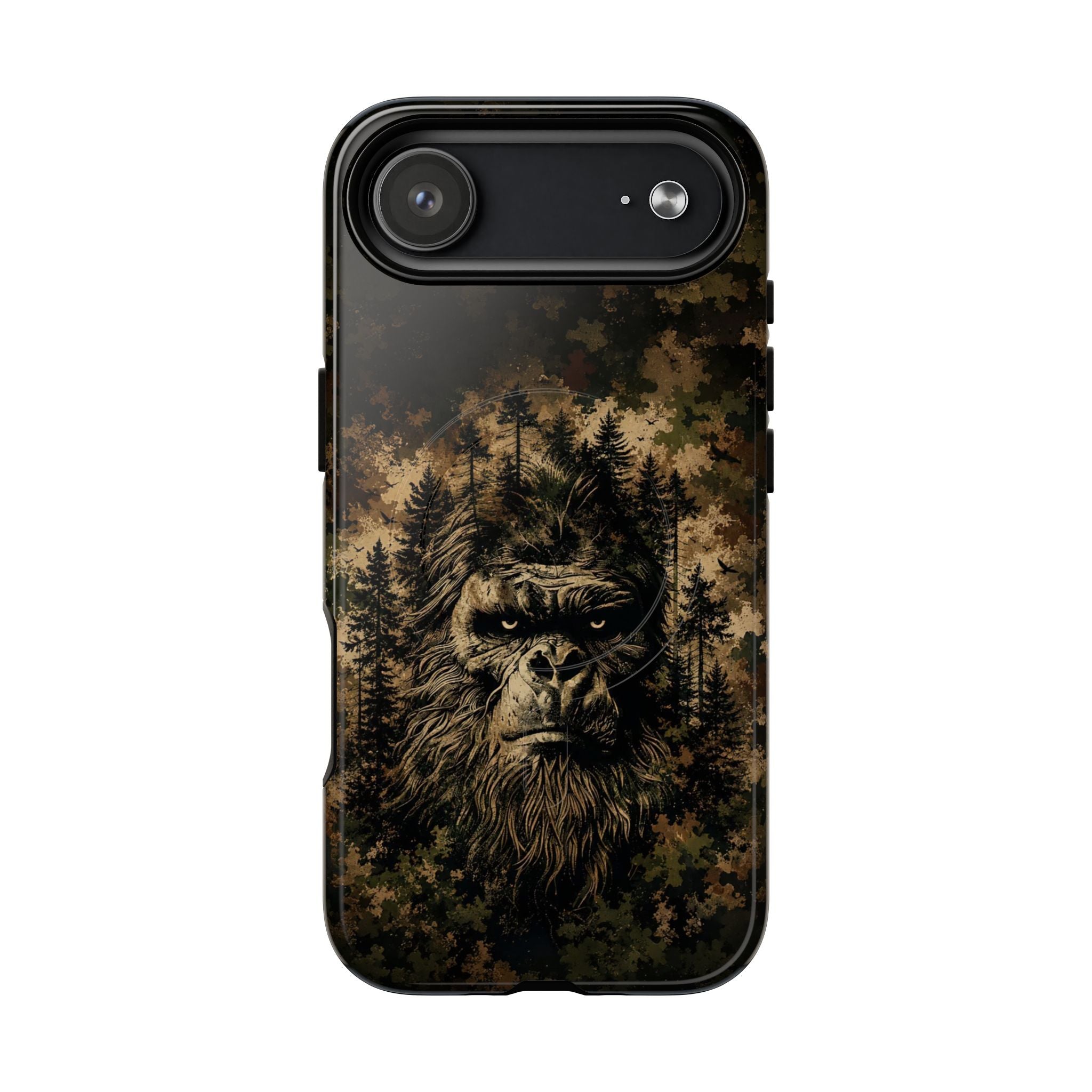 BIGFOOT IN THE FOREST CAMOUFLAGE MAGNETIC PHONE CASE  - TLNT2105264