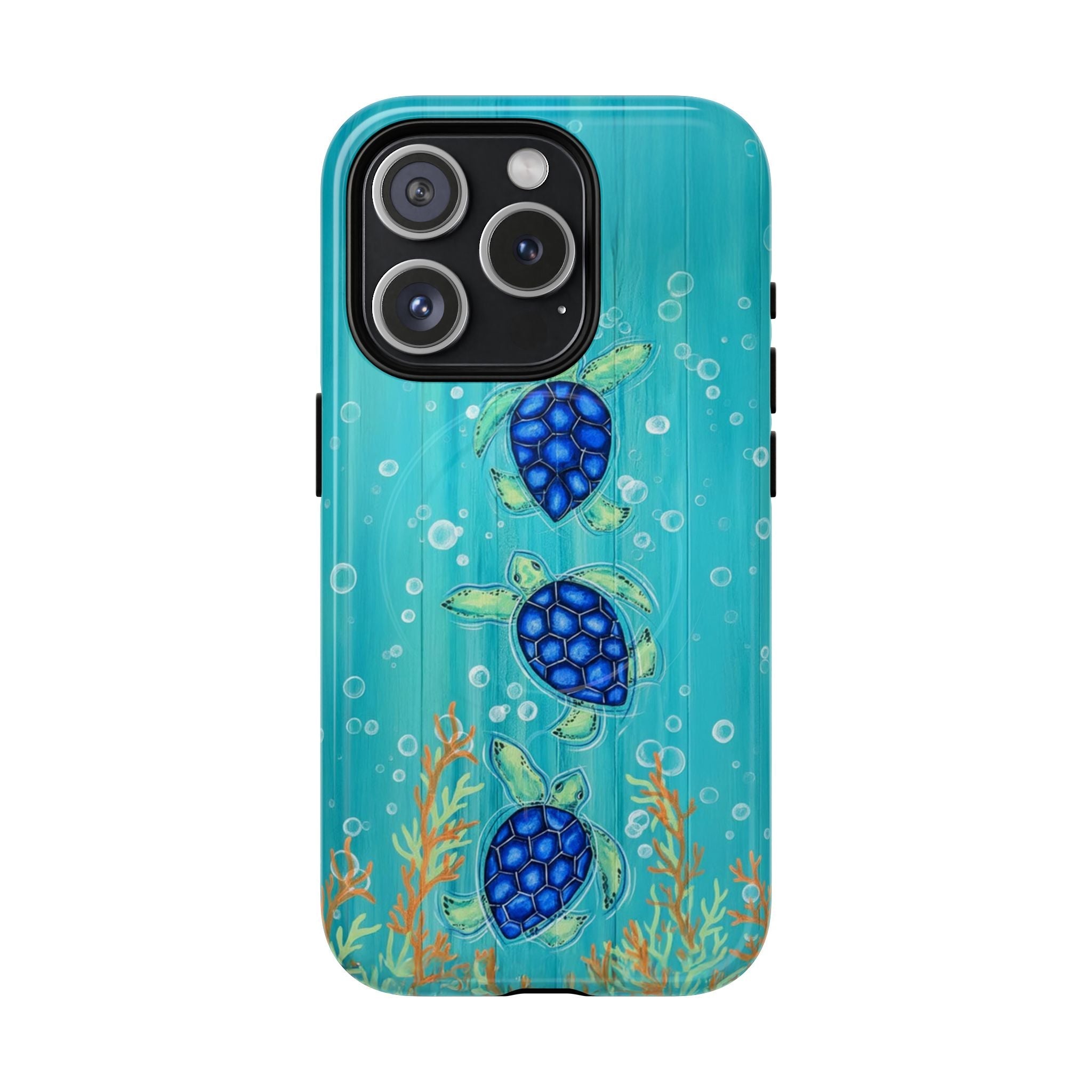 THREE SEA TURTLE MAGNETIC PHONE CASE  - TLTW2804264