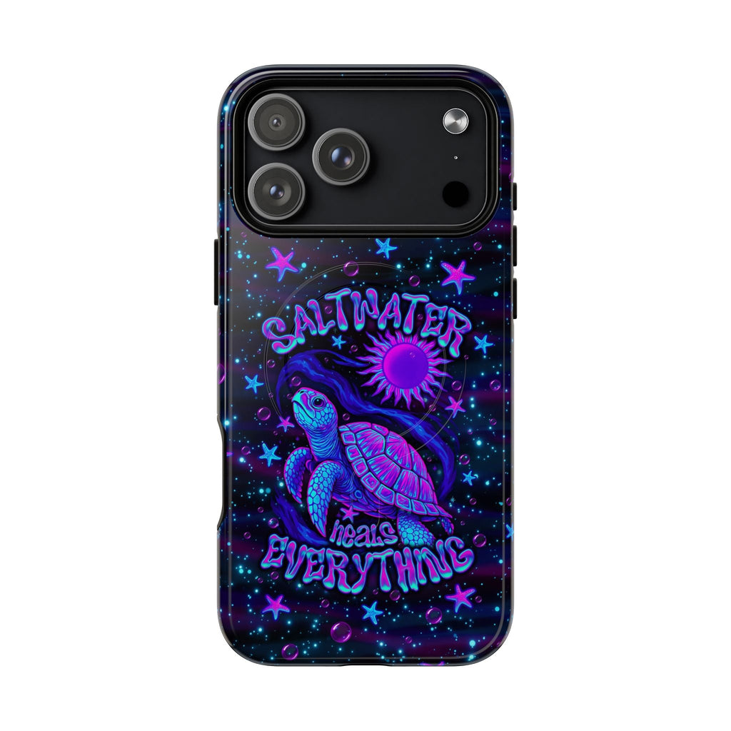 SALTWATER HEALS EVERYTHING TURTLE MAGNETIC PHONE CASE  - TLNO1304262