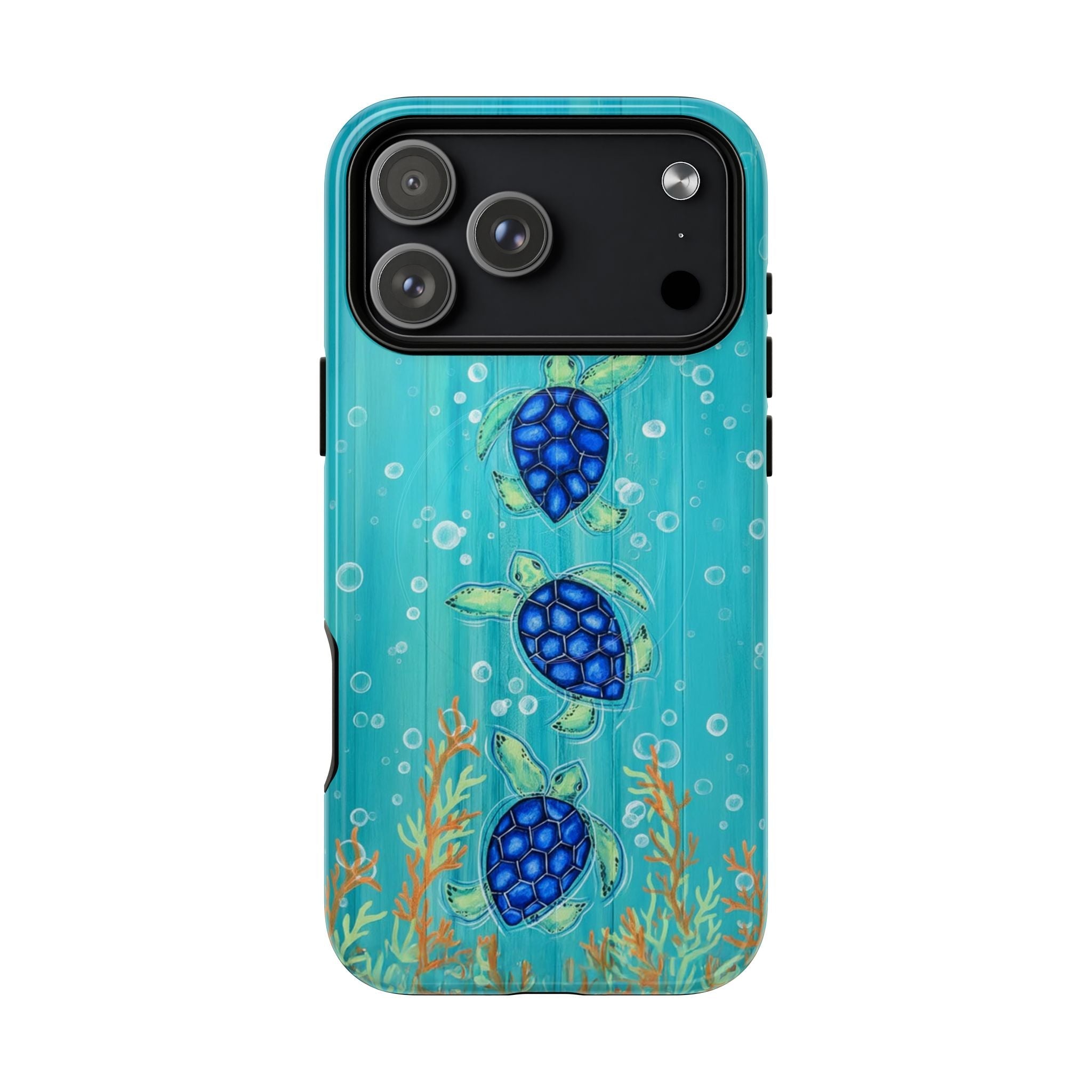 THREE SEA TURTLE MAGNETIC PHONE CASE  - TLTW2804264