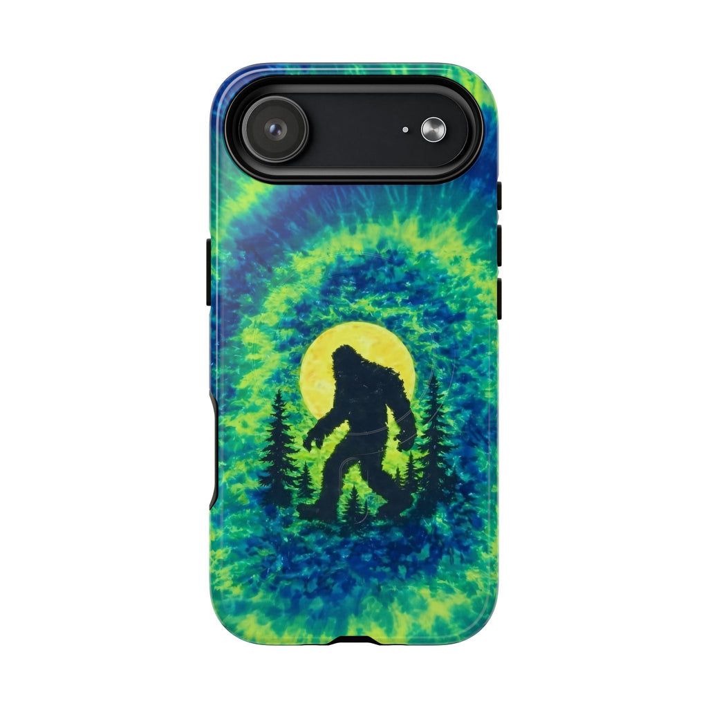 BIGFOOT IN THE FOREST GREEN BLUE SWIRL MAGNETIC PHONE CASE  - TLNO0505262
