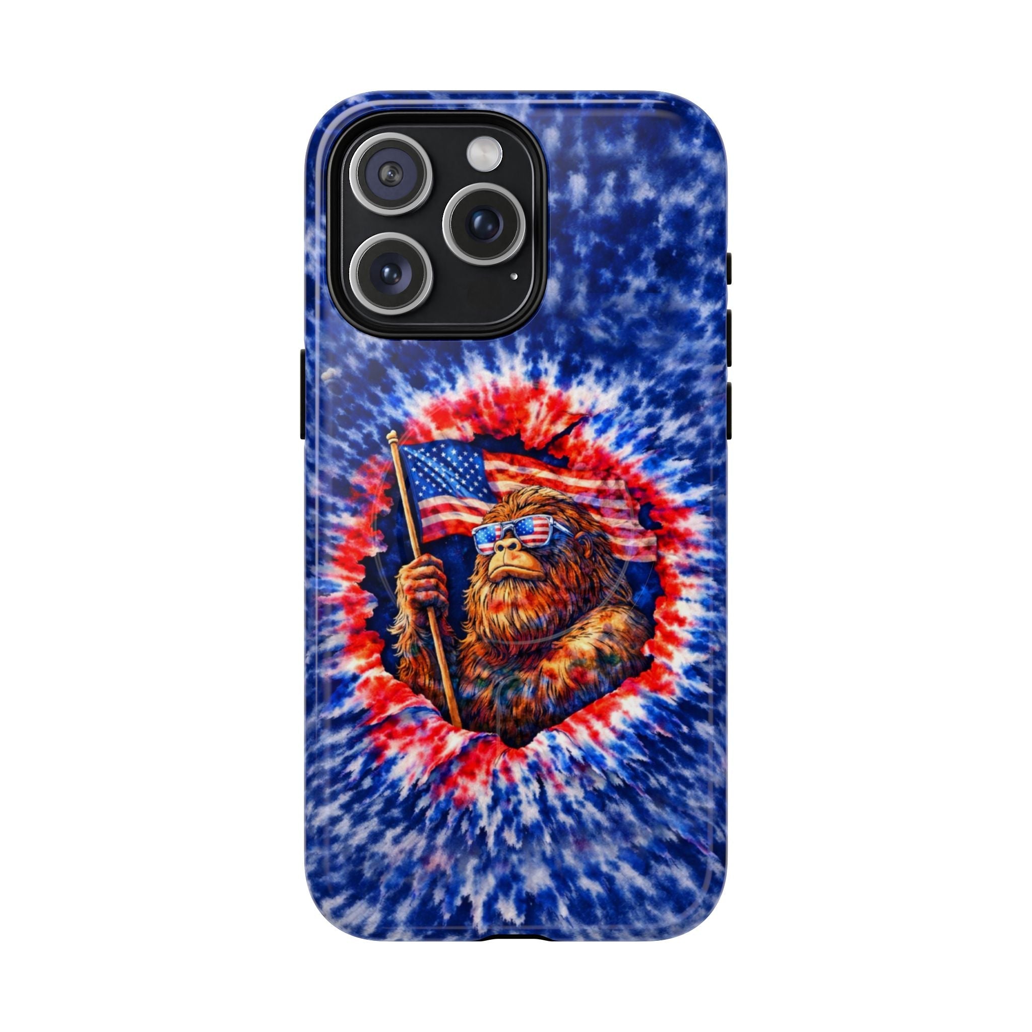 BIGFOOT WITH FLAG MAGNETIC PHONE CASE - TLHN0705264