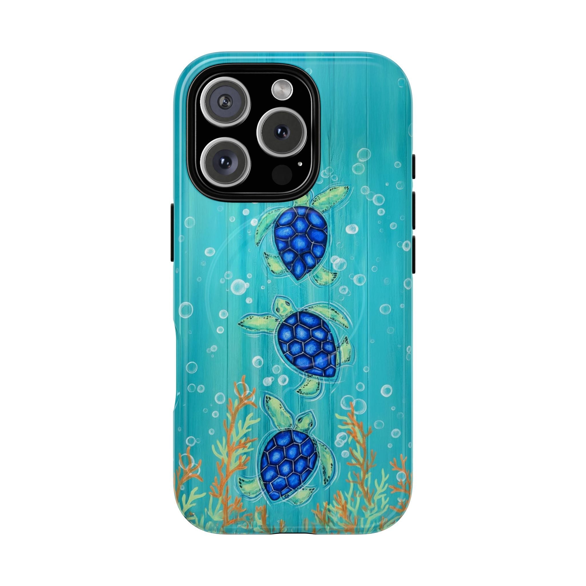THREE SEA TURTLE MAGNETIC PHONE CASE  - TLTW2804264