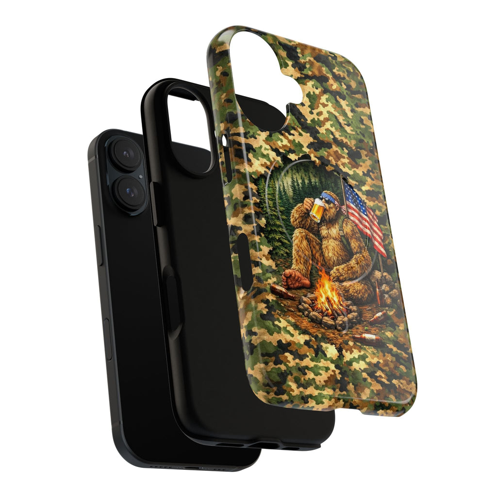 BIGFOOT CAMPFIRE CAMOUFLAGE MAGNETIC PHONE CASE   - TLHN1604264