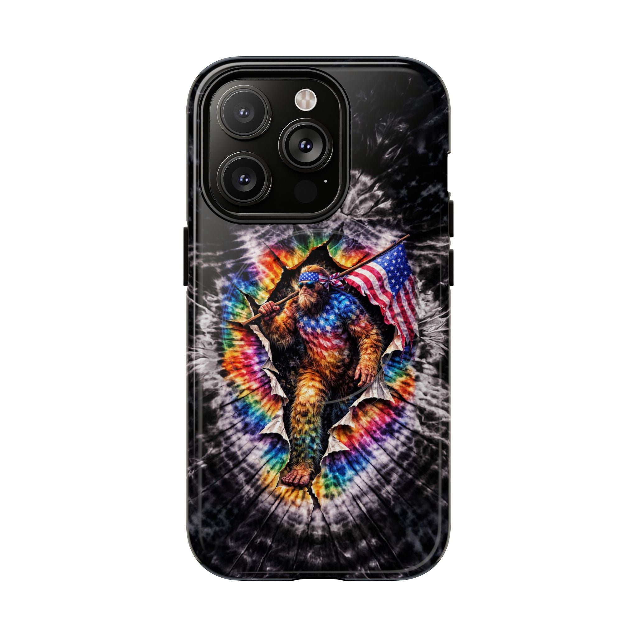 BIGFOOT WITH FLAG SWIRL MAGNETIC  PHONE CASE  - TLTW1905264