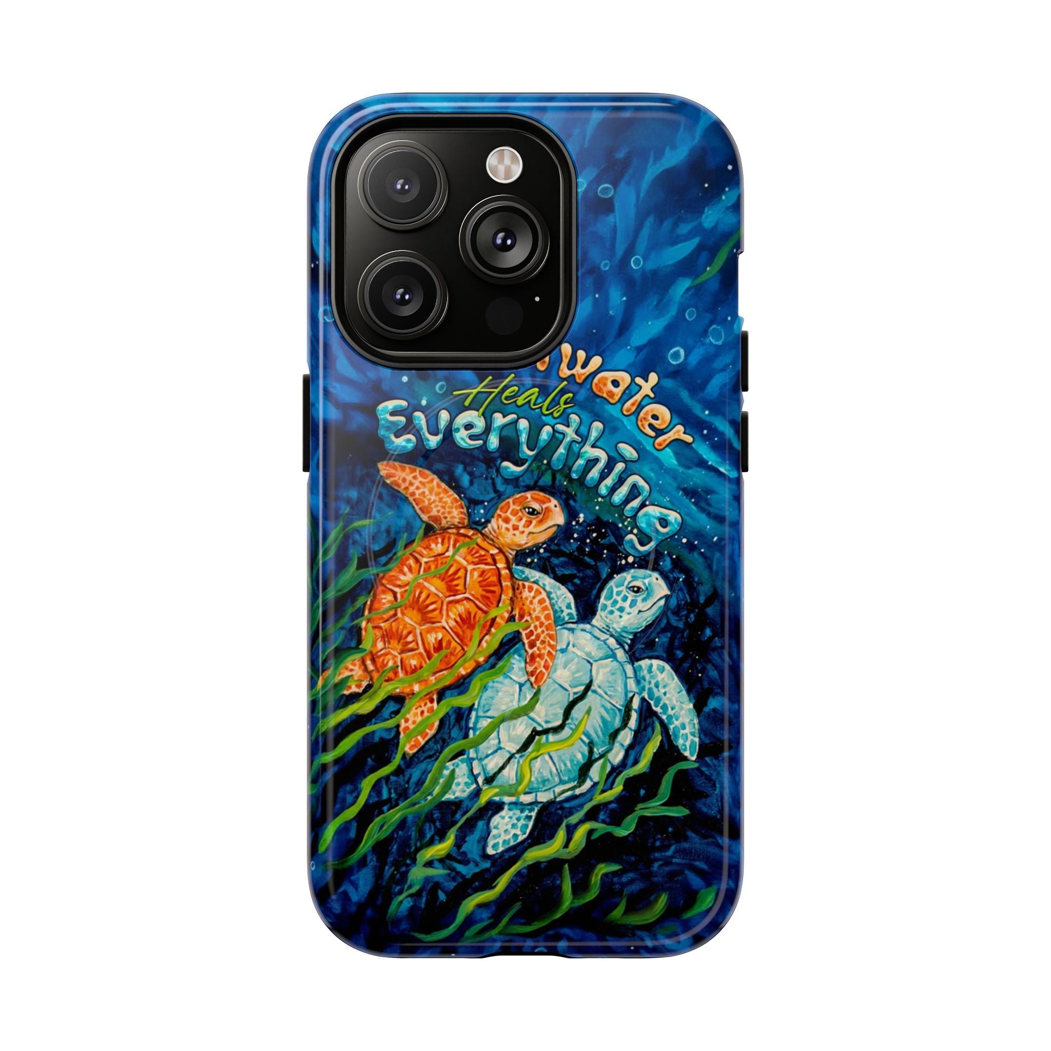 SALTWATER HEALS EVERYTHING TURTLE MAGNETIC PHONE CASE  - TLTW2005264