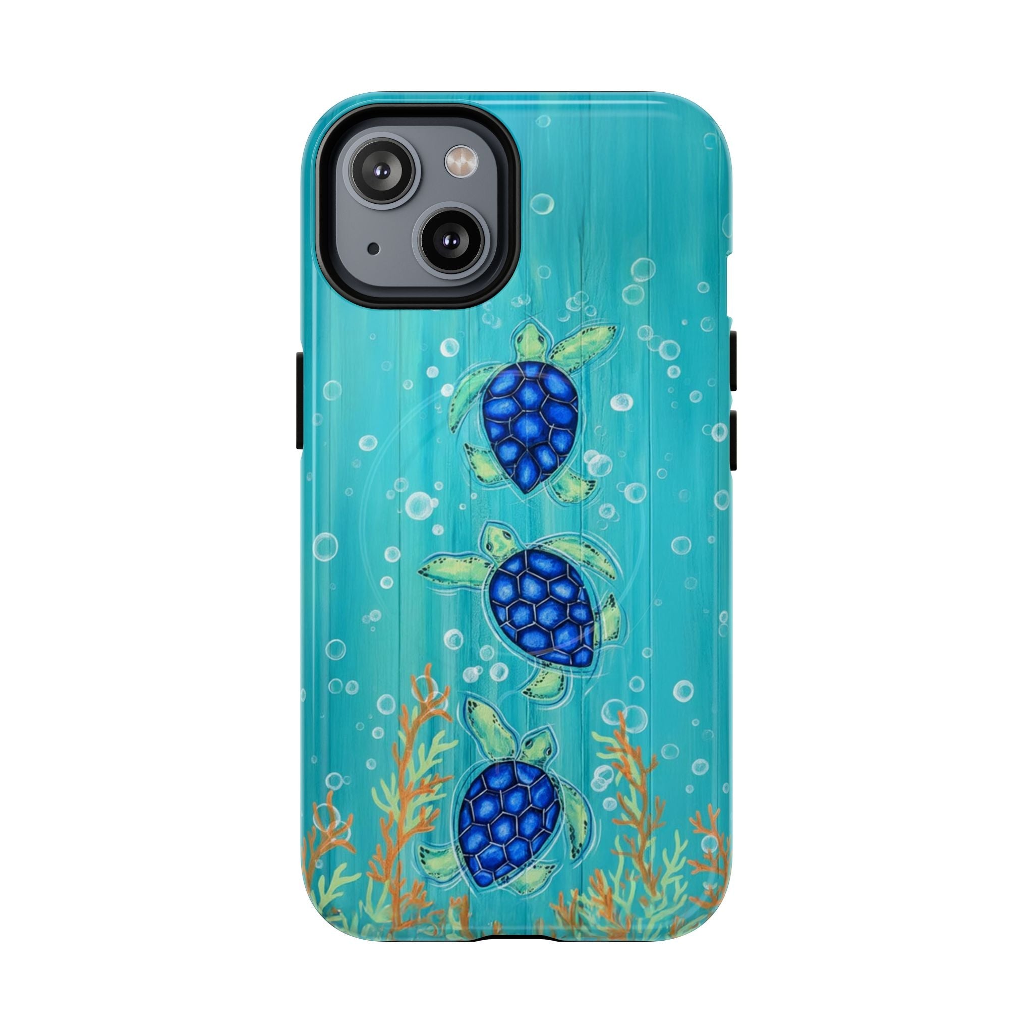 THREE SEA TURTLE MAGNETIC PHONE CASE  - TLTW2804264