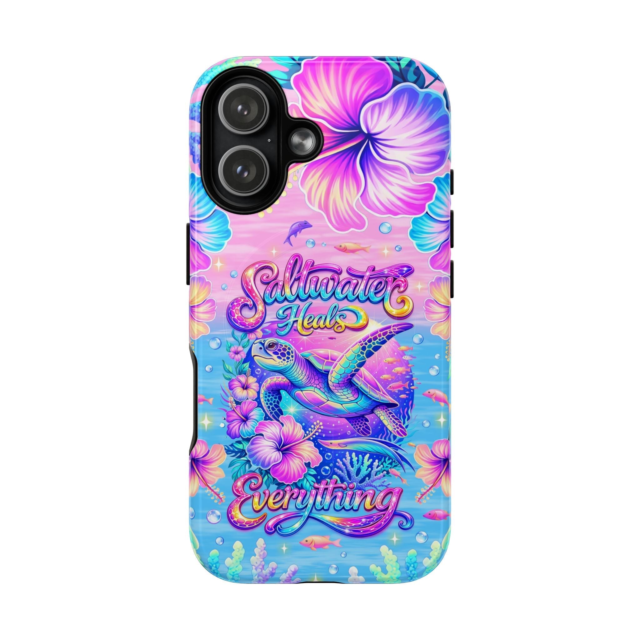 SALTWATER HEALS EVERYTHING TURTLE MAGNETIC  PHONE CASE    - TLNT1104264