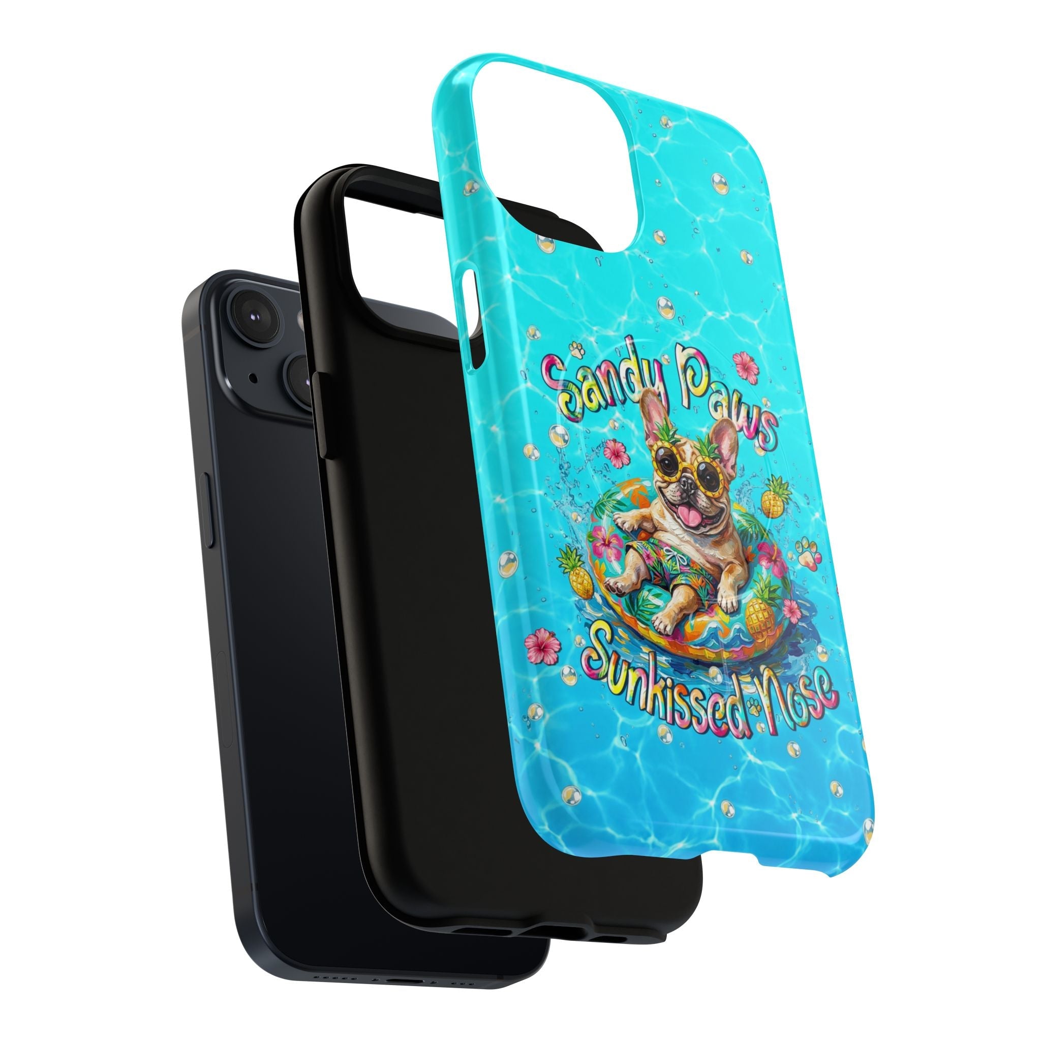 SANDY PAWS SUNKISSED NOSE FRENCH BULLDOG MAGNETIC PHONE CASE  - TLHN2005264