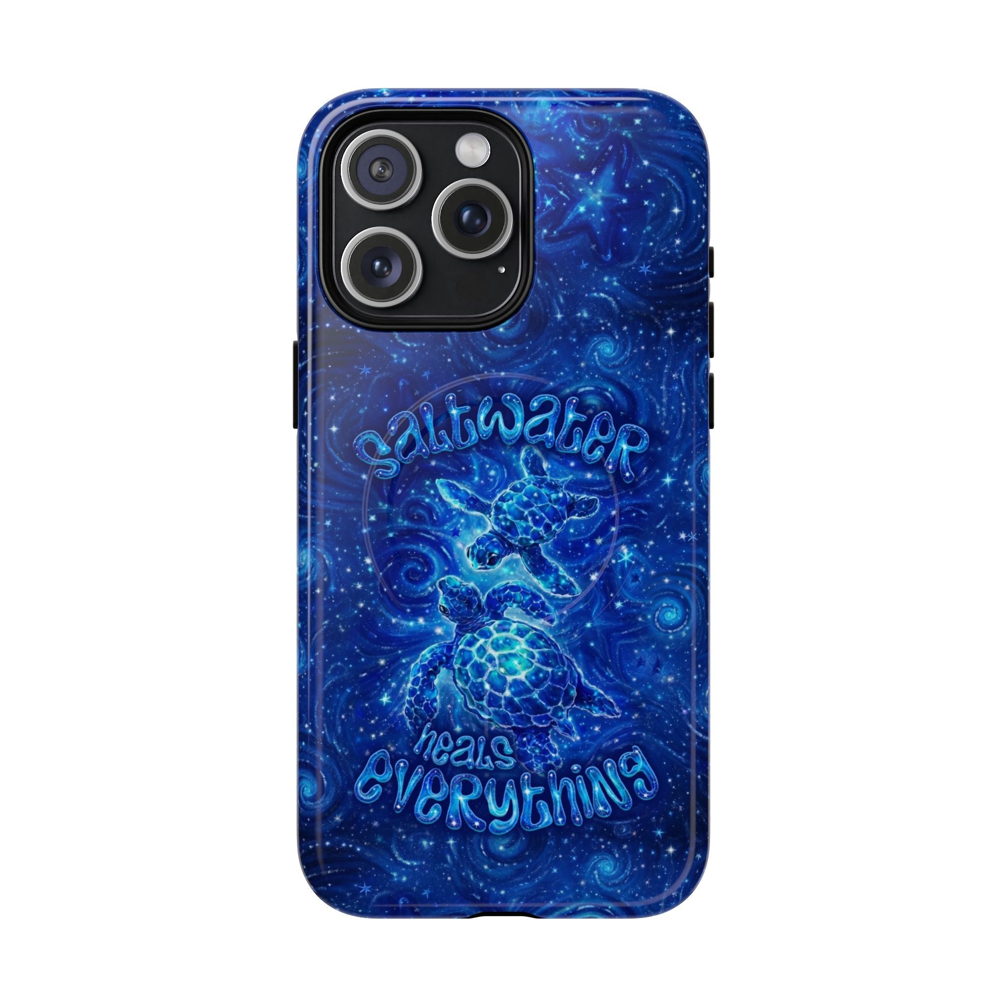 SALTWATER HEALS EVERYTHING TURTLE MAGNETIC PHONE CASE  - TLNO2304261