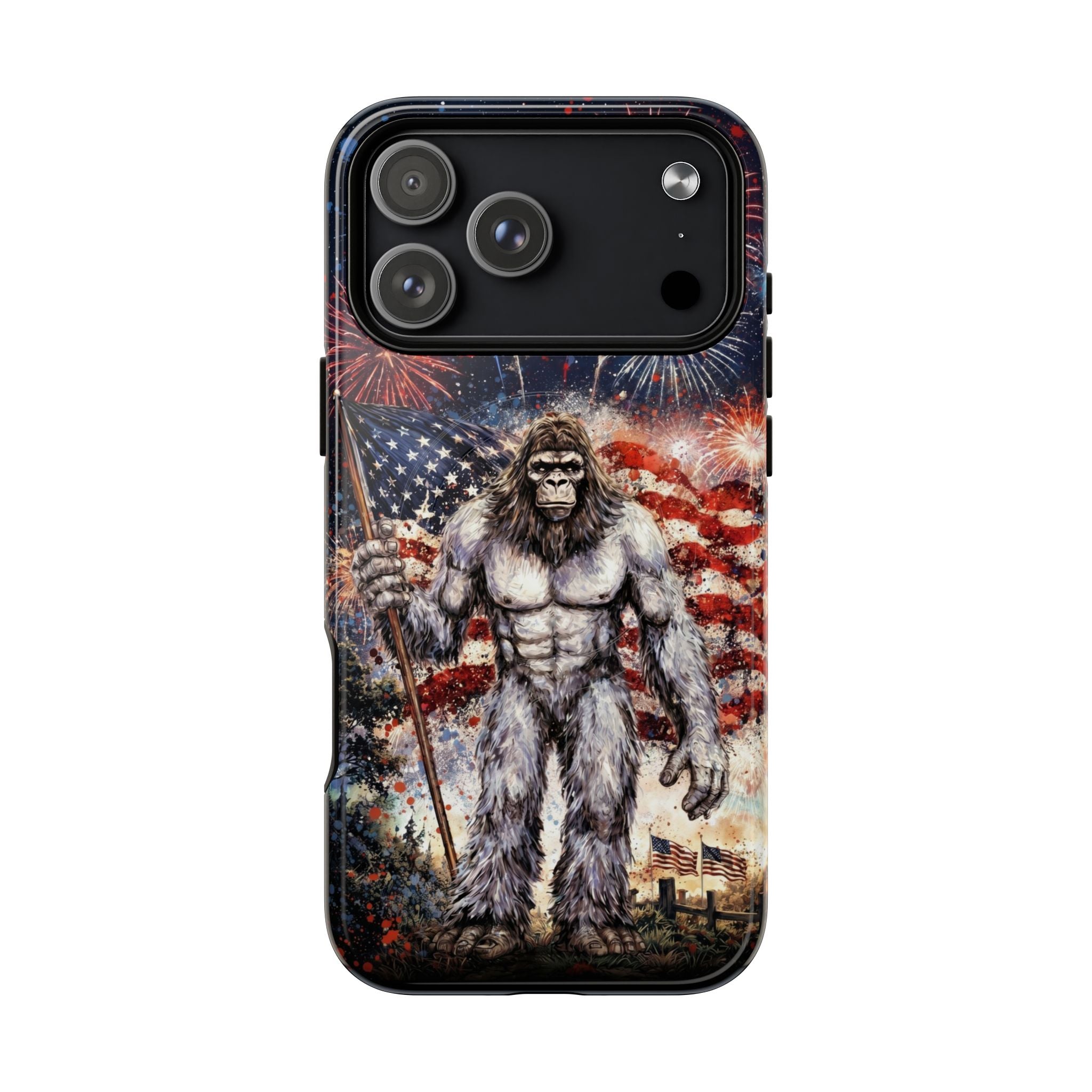 BIGFOOT FIREWORK STARS AND STRIPES MAGNETIC PHONE CASE  - TLNO1905262