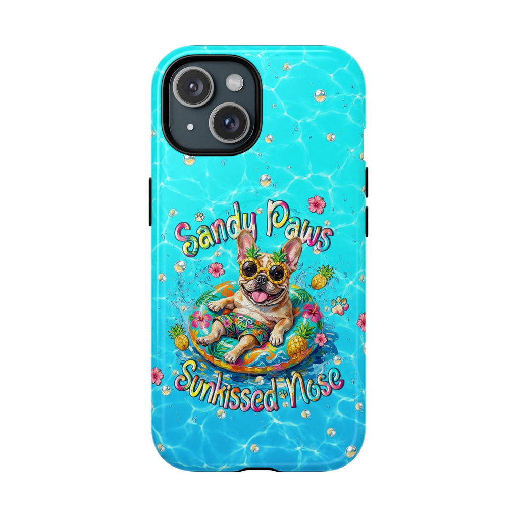 SANDY PAWS SUNKISSED NOSE FRENCH BULLDOG MAGNETIC PHONE CASE  - TLHN2005264