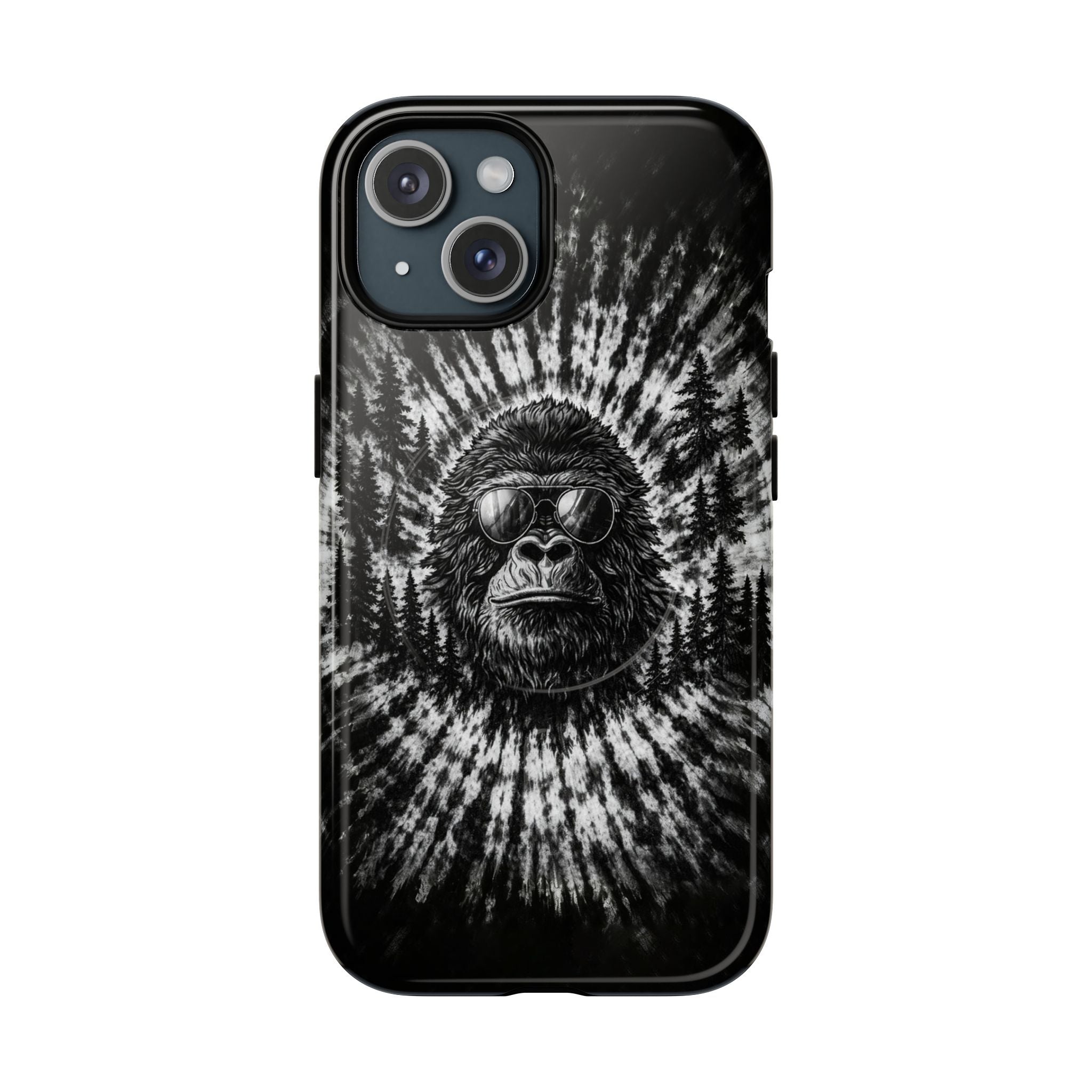 BIGFOOT BLACK & WHITE SWIRL MAGNETIC PHONE CASE  - TLTW2205262