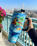 I'M ON ISLAND TIME PARROT SWIRL TUMBLER    - TLTW1304261