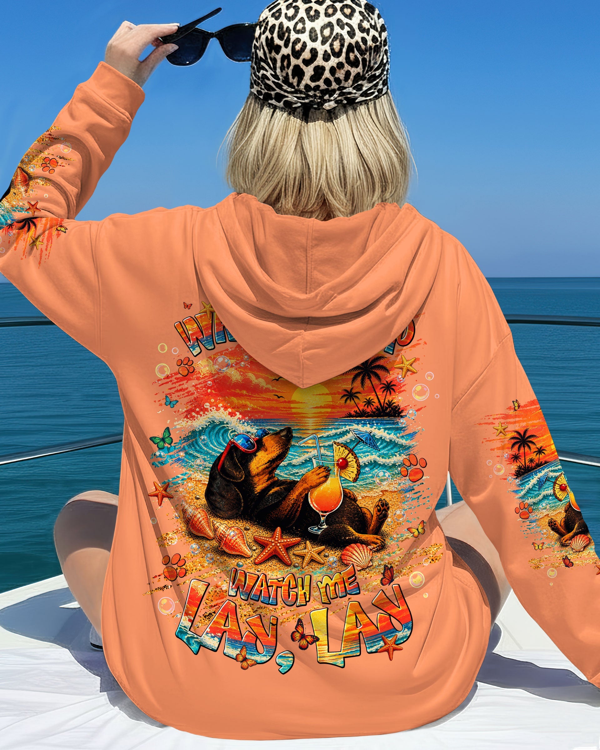 WATCH ME SIP DACHSHUND DOG ALL OVER PRINT  - TLNT2005263