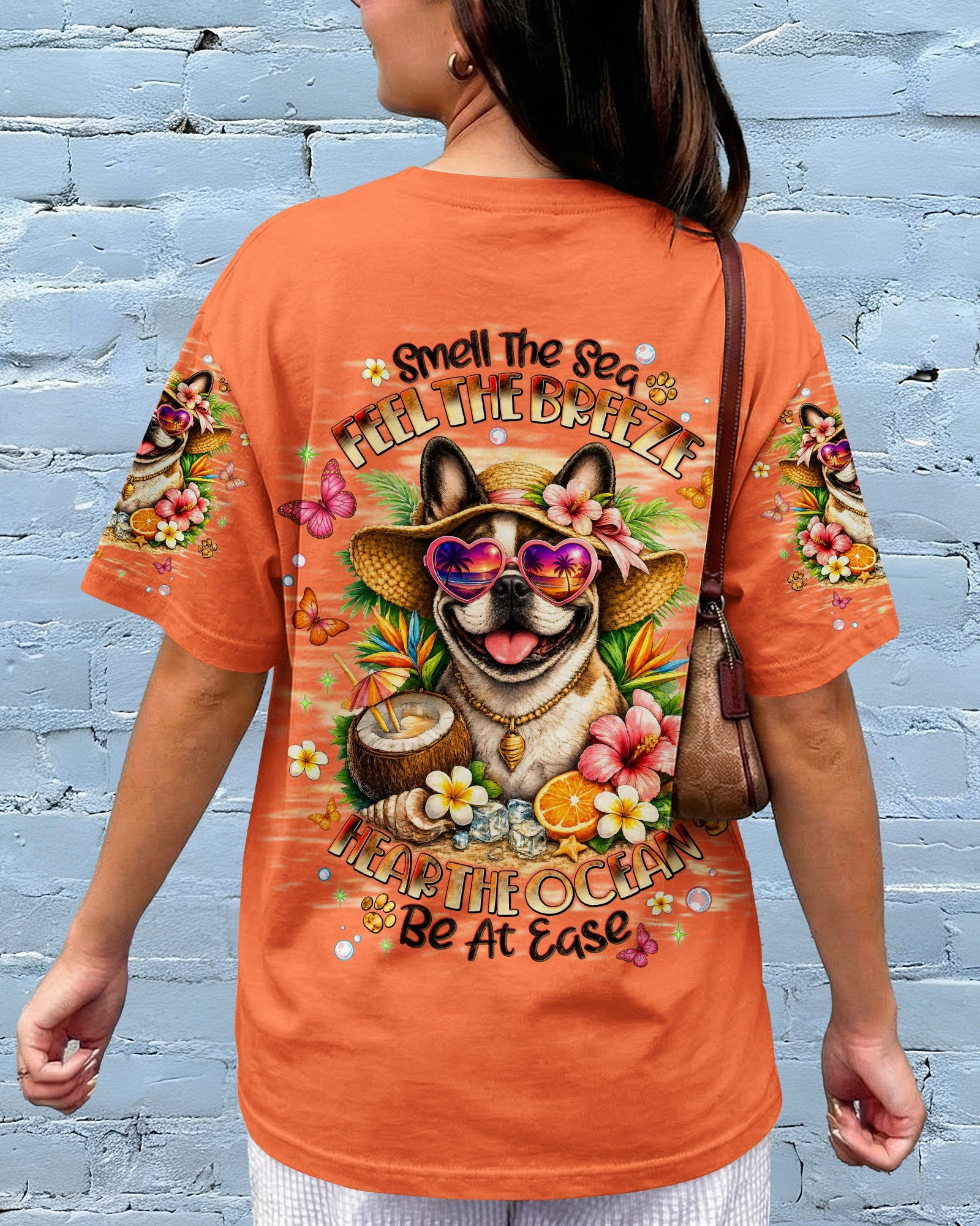 SMELL THE SEA FEEL THE BREEZE FRENCH BULLDOG ALL OVER PRINT - TLNT1106262