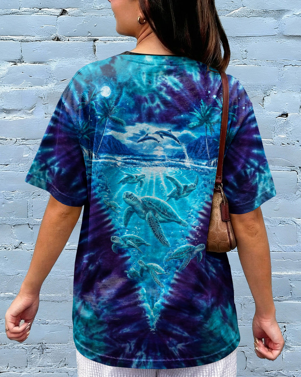 TURTLE MOONLIT PARADISE ALL OVER PRINT - RI0506263