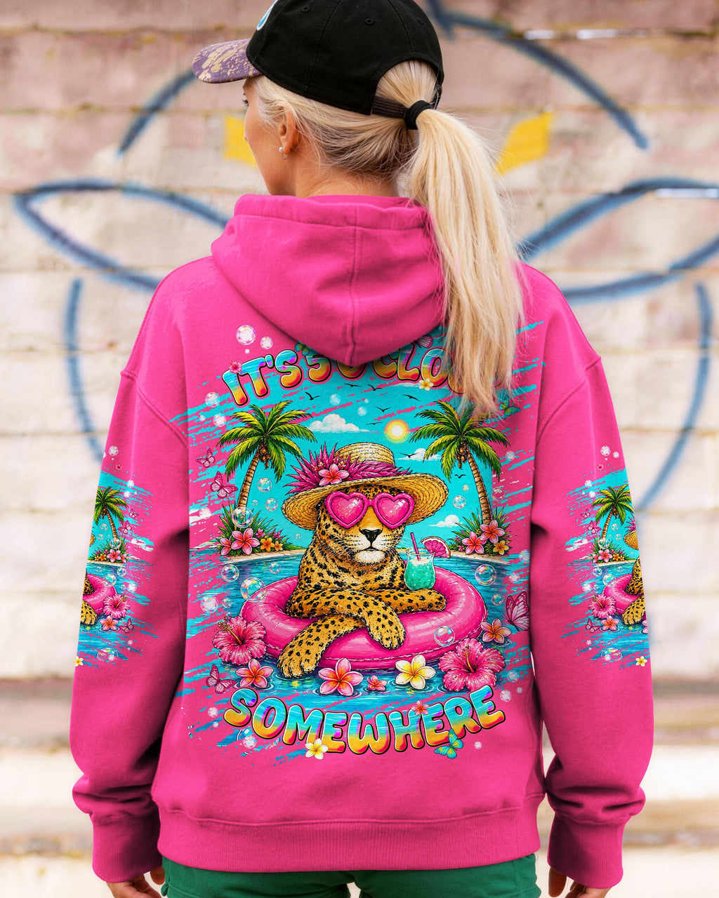 IT'S 5 O'CLOCK SOMEWHERE LEOPARD ALL OVER PRINT  - TLNT2605261