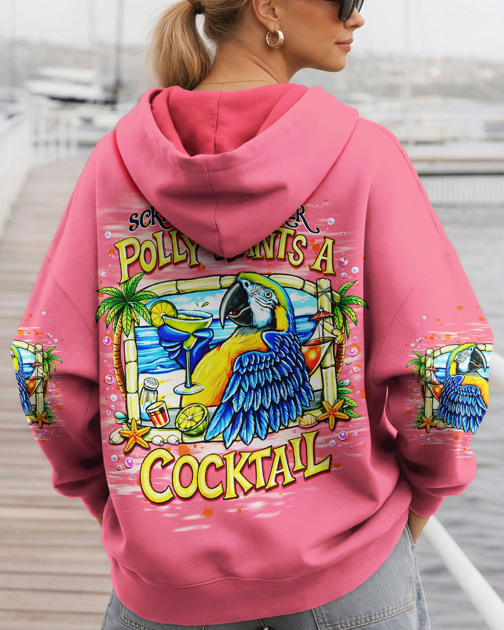 POLLY WANTS A COCKTAIL PARROT ALL OVER PRINT  - TLNT1404262