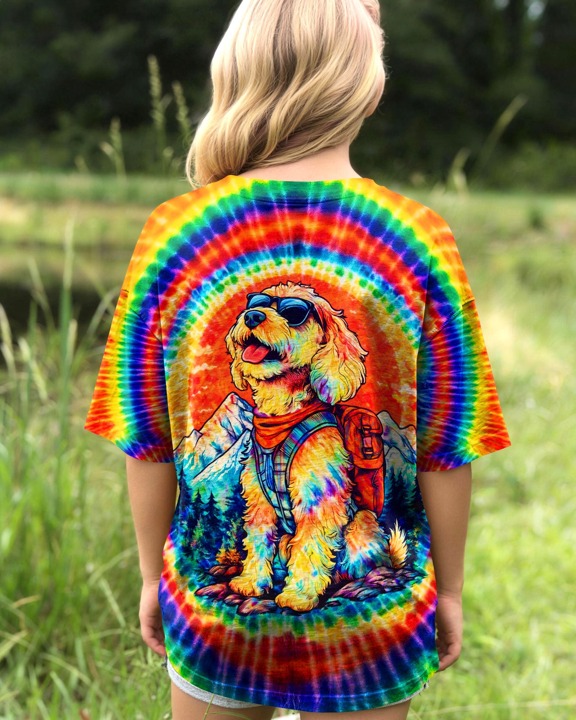 GOLDENDOODLE DOG SWIRL KIDS ALL OVER PRINT - TLNT2205263