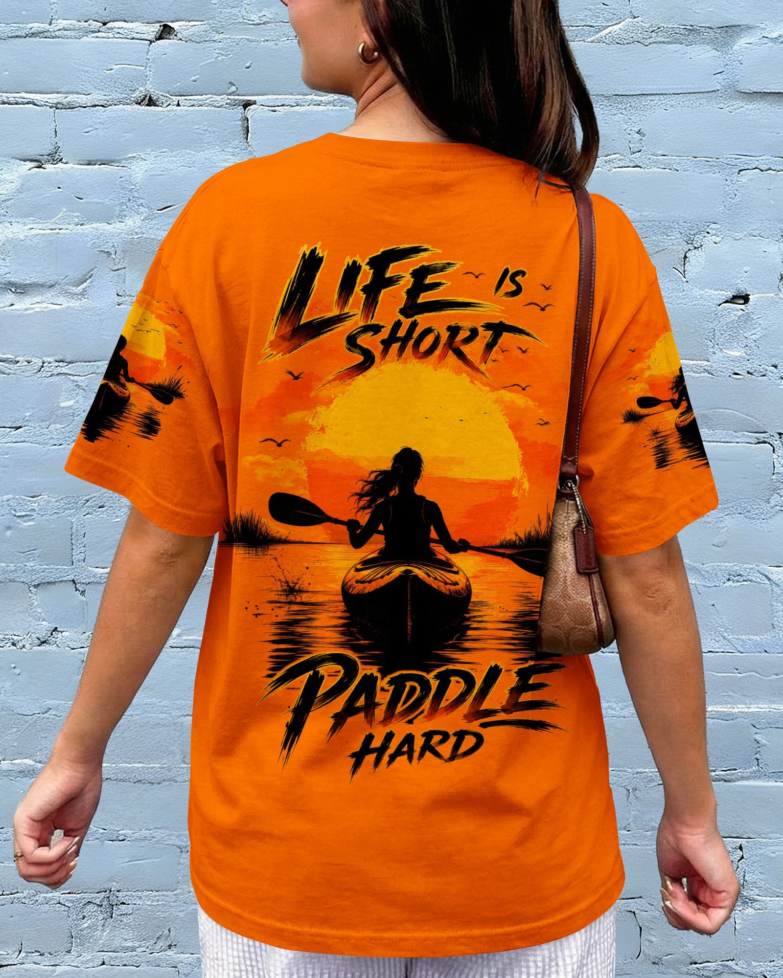 LIFE'S SHORT PADDLE HARD KAYAK ALL OVER PRINT - TLTW2905263