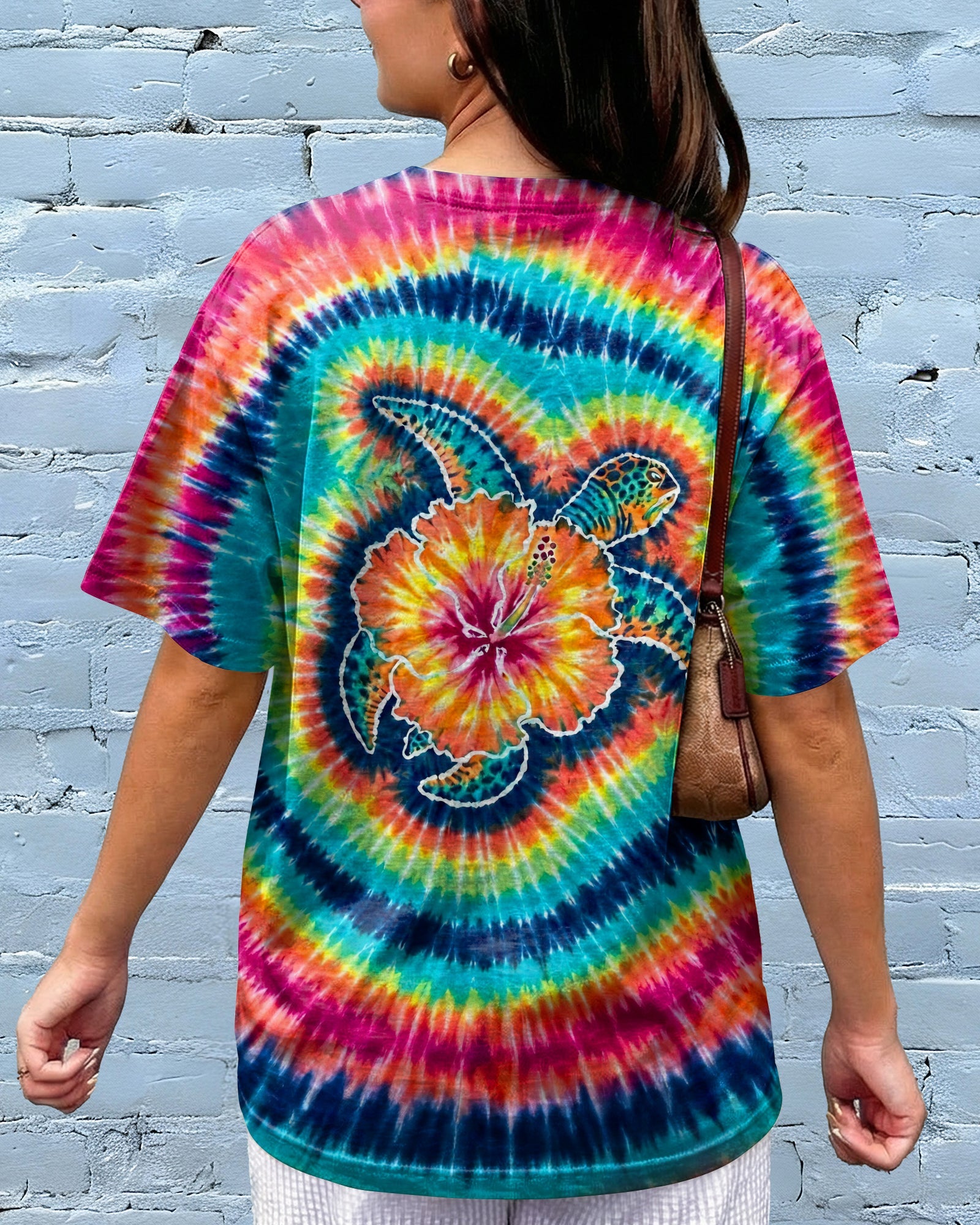 HIBISCUS SEA TURTLE SWIRL ALL OVER PRINT - TLHG1607262