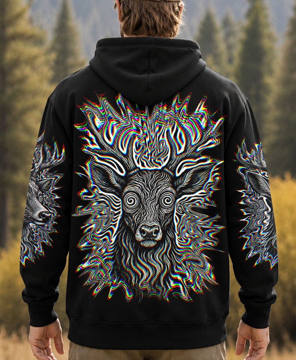 HUNTING DEER GLITCH  ALL OVER PRINT   - TLHN2805261