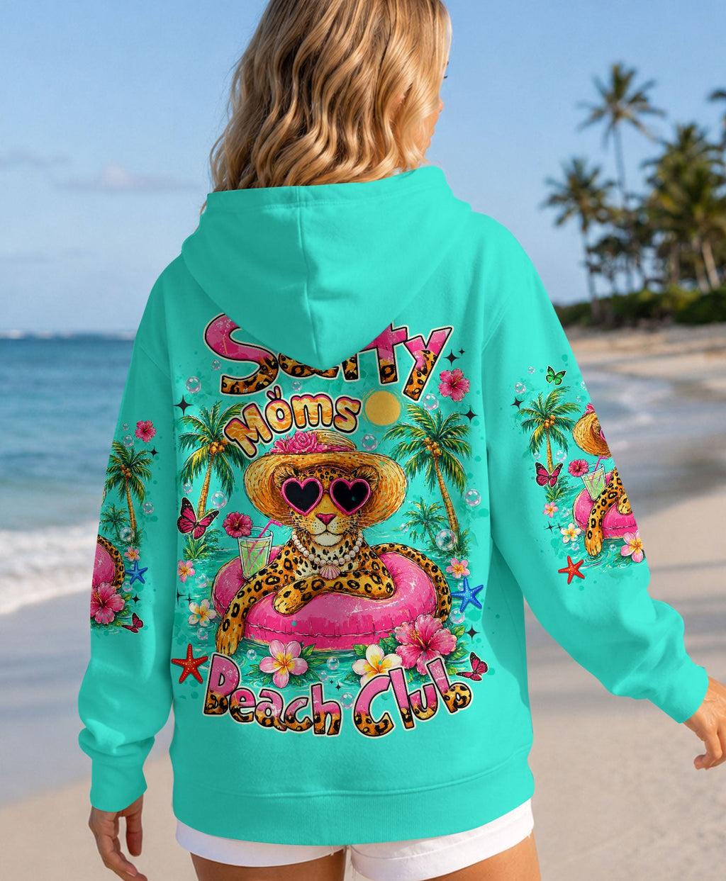 SALTY MOMS BEACH CLUB LEOPARD ALL OVER PRINT  - TLHN2705261