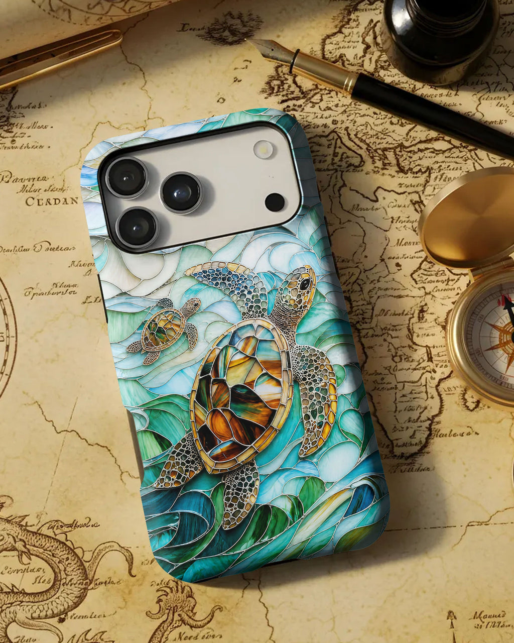 SEA TURTLE WAVES PHONE CASE  - TLTW0605261